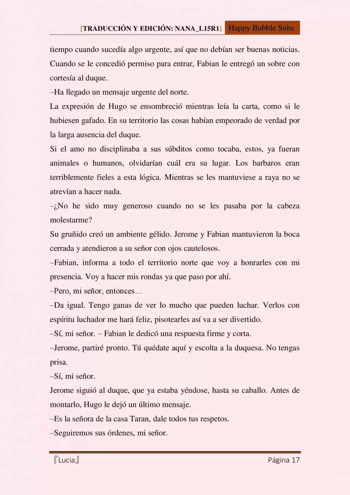 Lucia (Novela) - Capítulo 9 - Página 17 - LectorTMOo