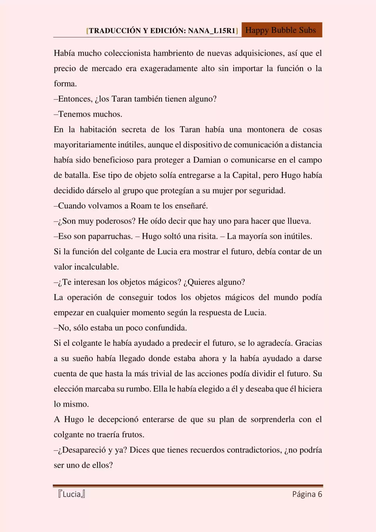 Lucia (Novela) - Capítulo 90 - Página 6 - LectorTMOo