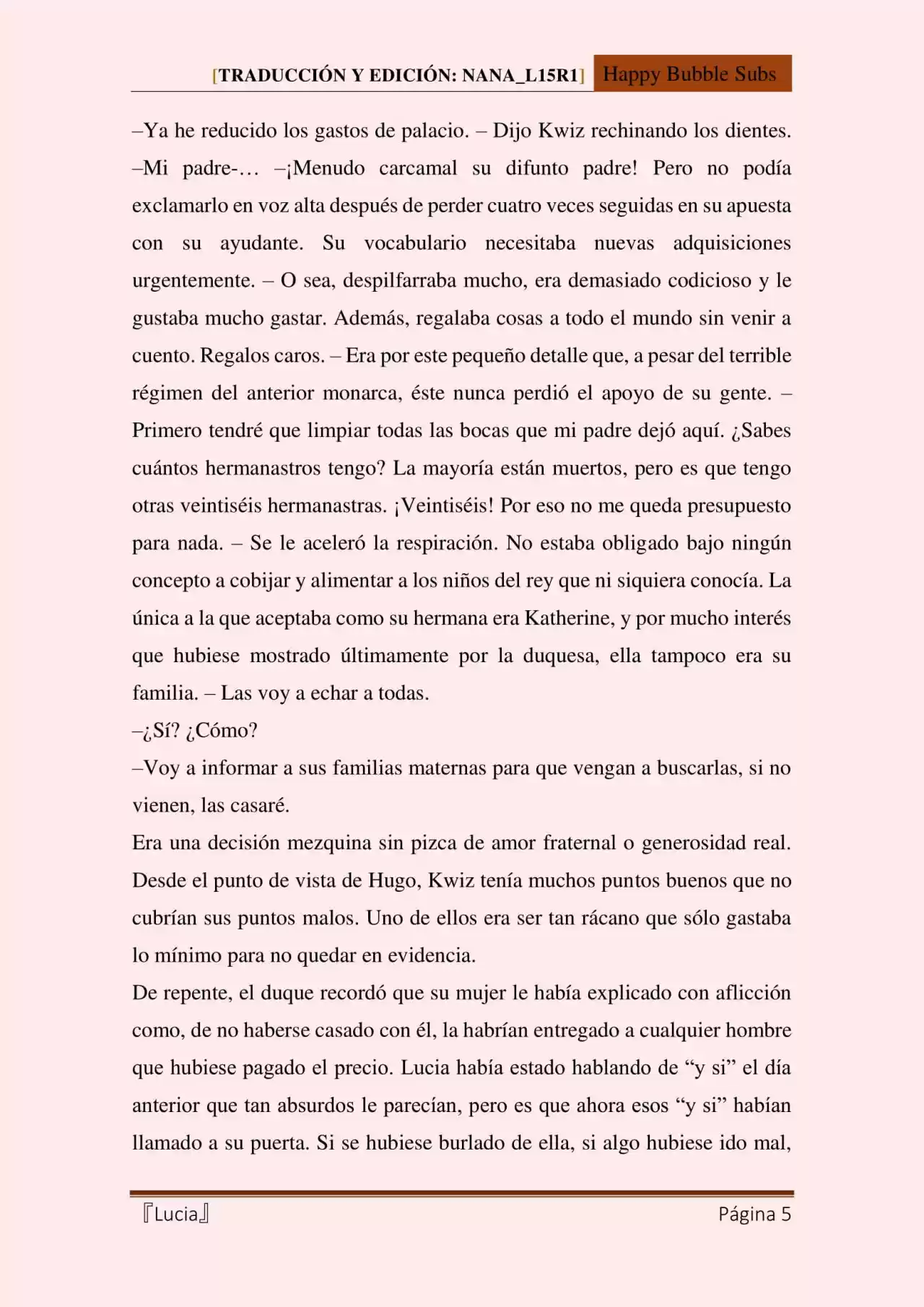 Lucia (Novela) - Capítulo 91 - Página 5 - LectorTMOo