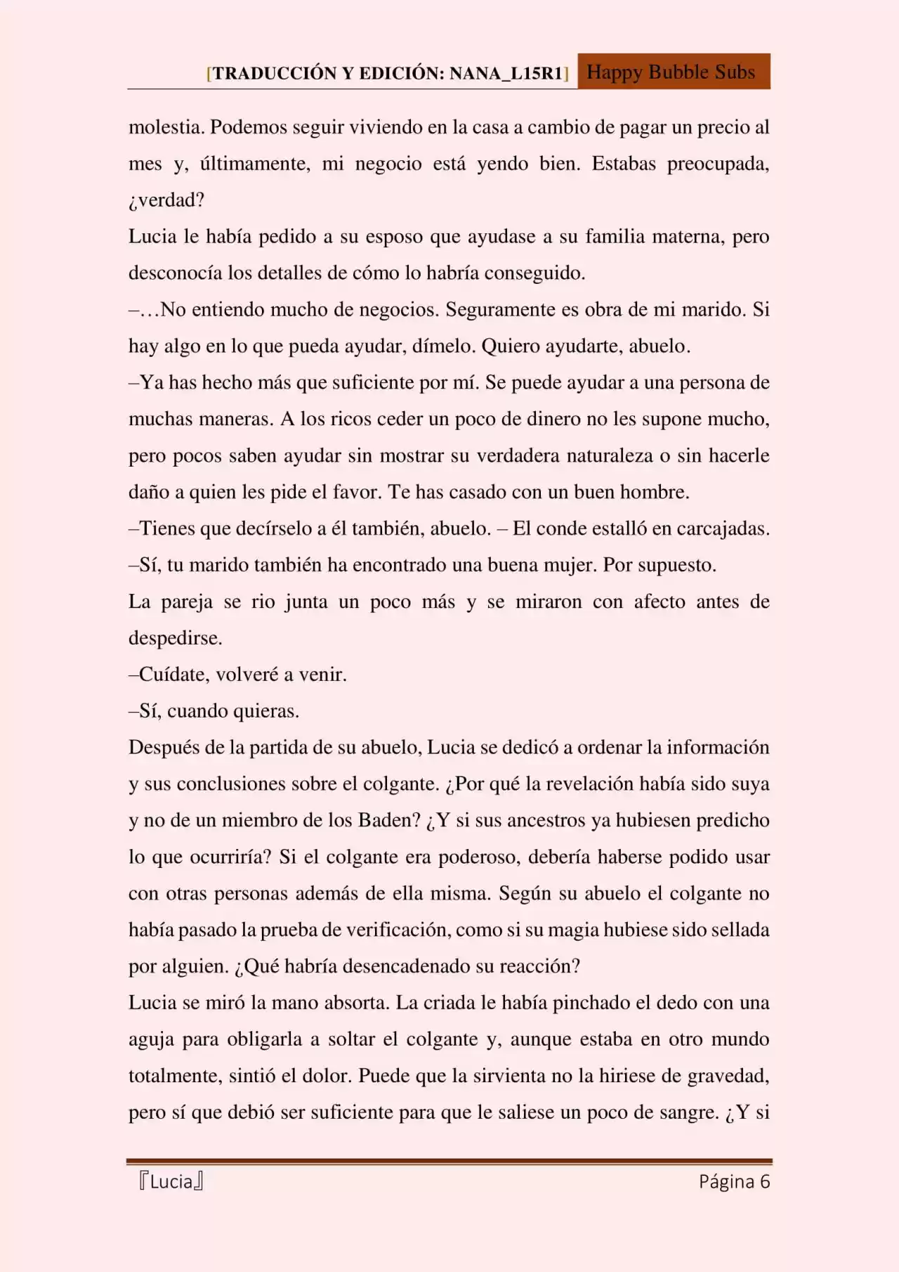 Lucia (Novela) - Capítulo 94 - Página 6 - LectorTMOo
