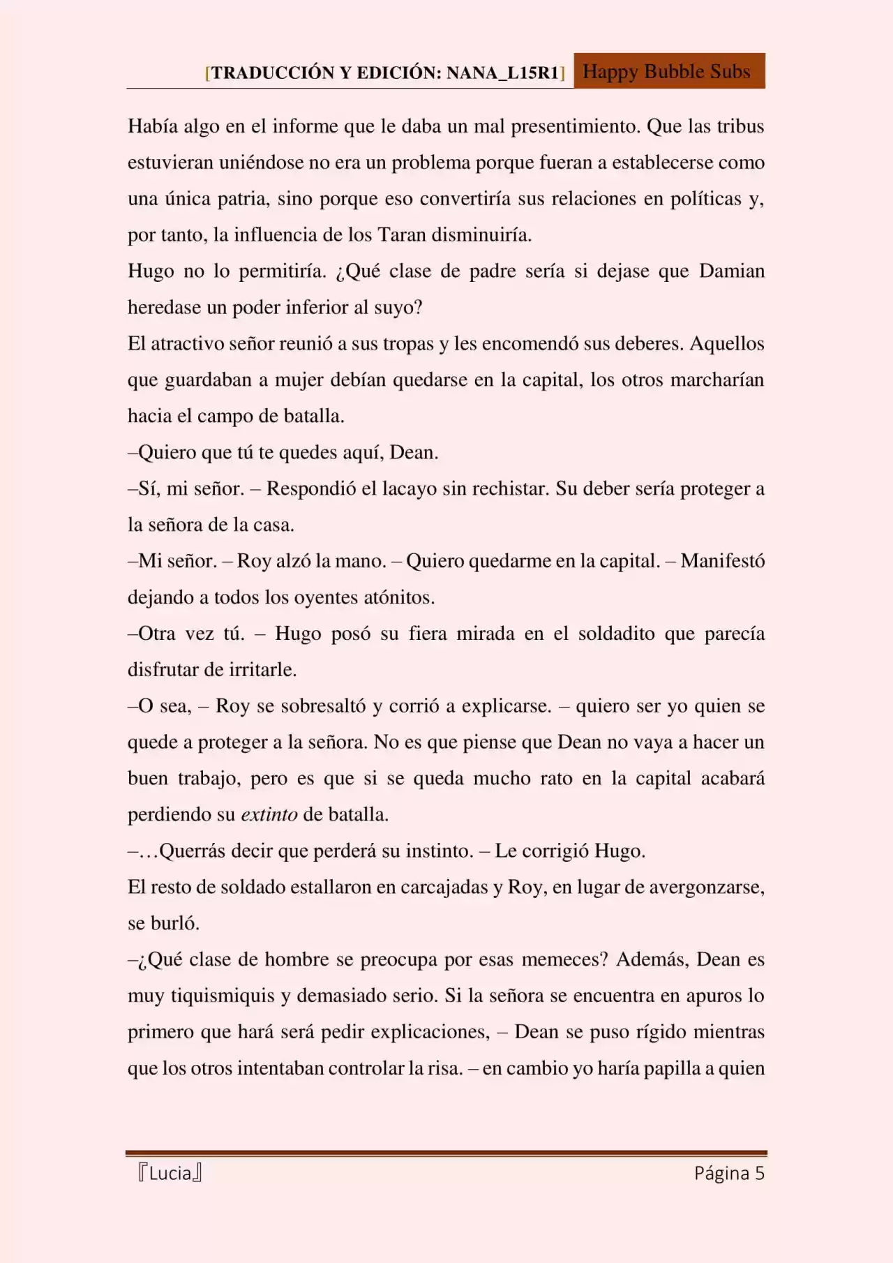 Lucia (Novela) - Capítulo 95 - Página 5 - LectorTMOo