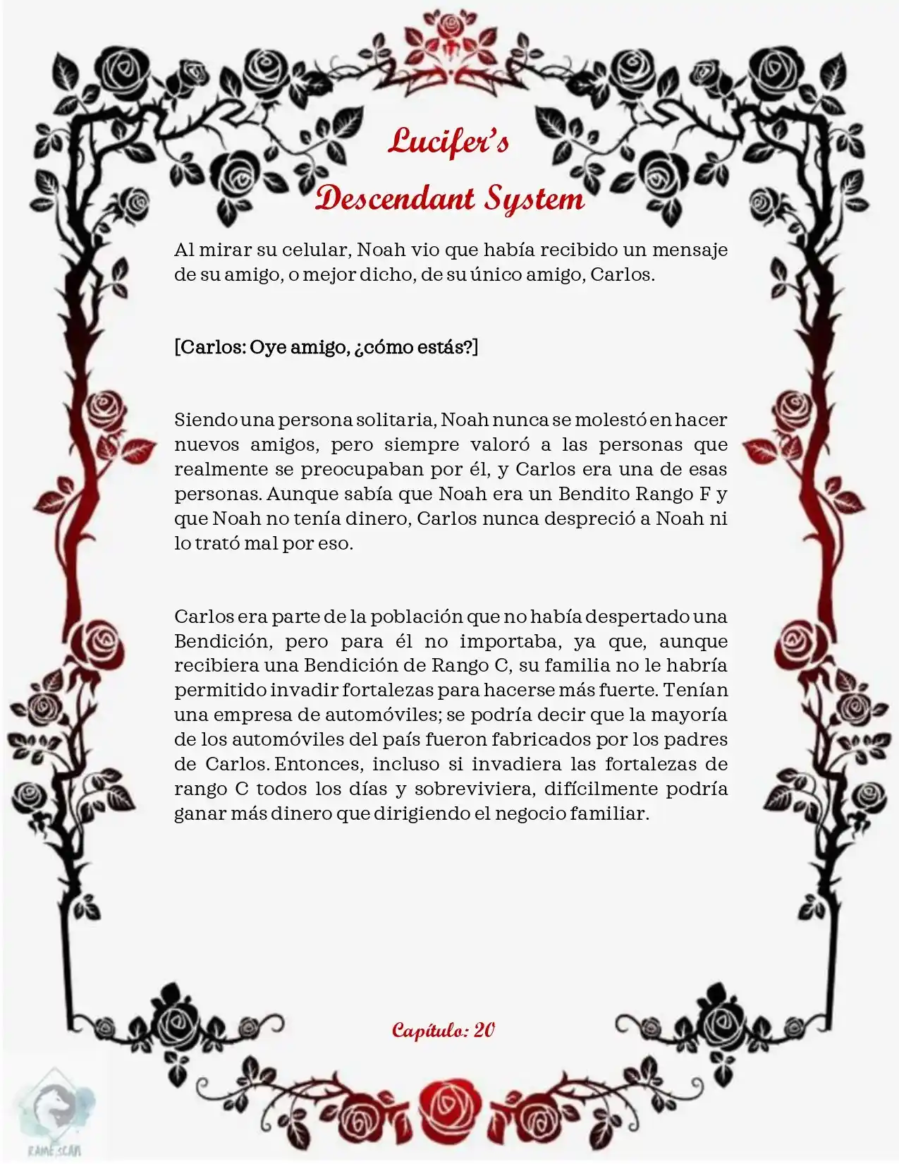 Lucifer's Descendant System (Novela) - Capítulo 20 - Página 2 - LectorTMOo