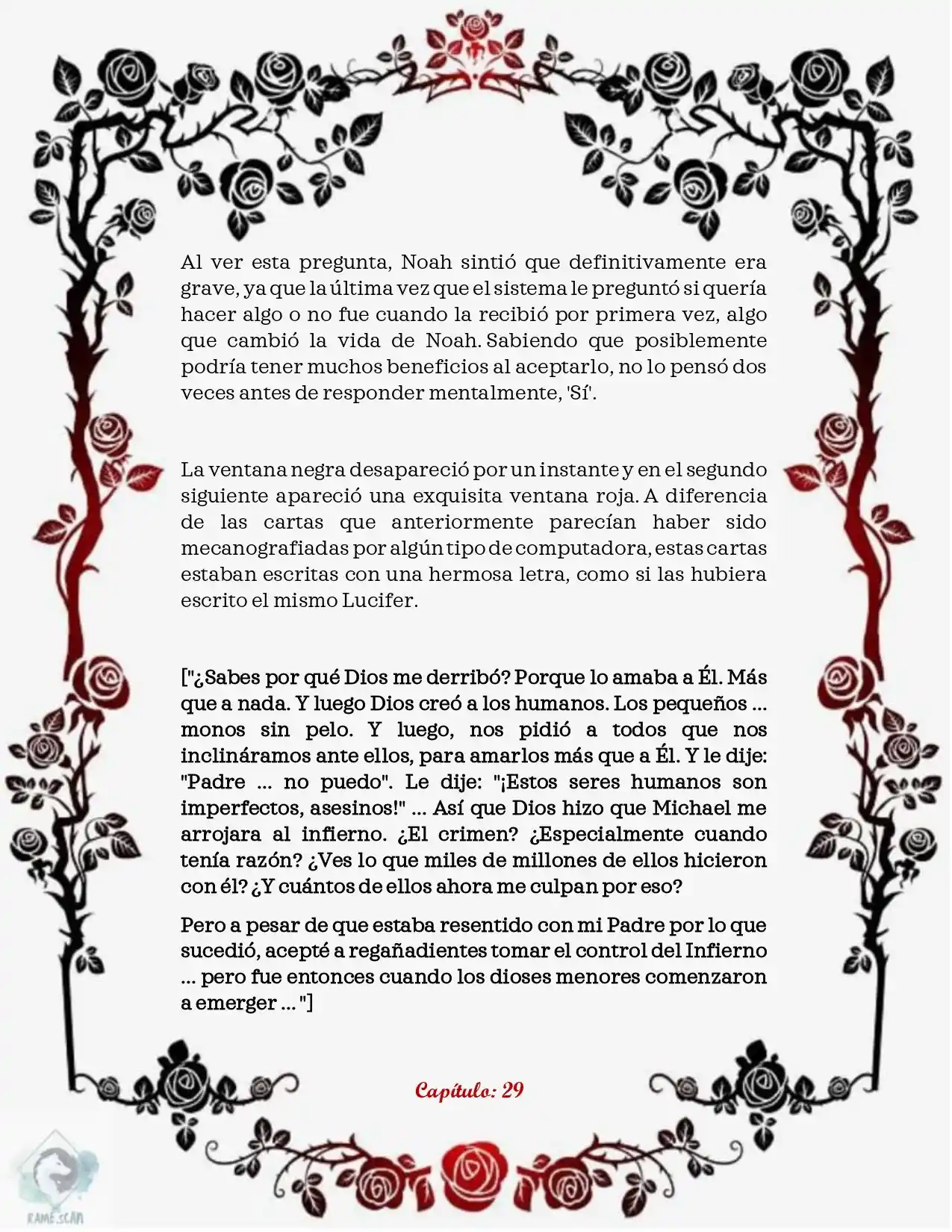 Lucifer's Descendant System (Novela) - Capítulo 29 - Página 5 - LectorTMOo