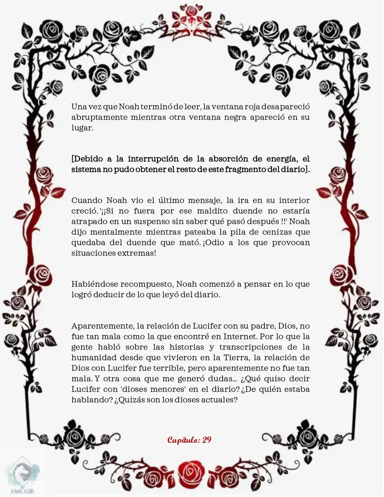 Lucifer's Descendant System (Novela) - Capítulo 29 - Página 6 - LectorTMOo