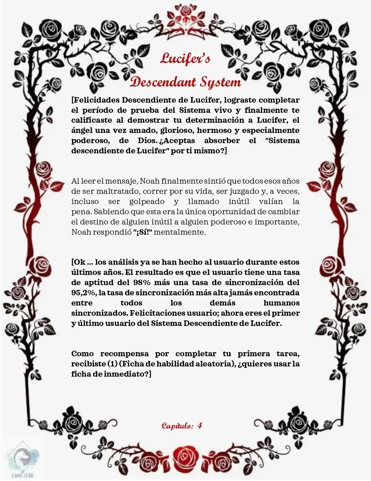 Lucifer's Descendant System (Novela) - Capítulo 4 - Página 2 - LectorTMOo