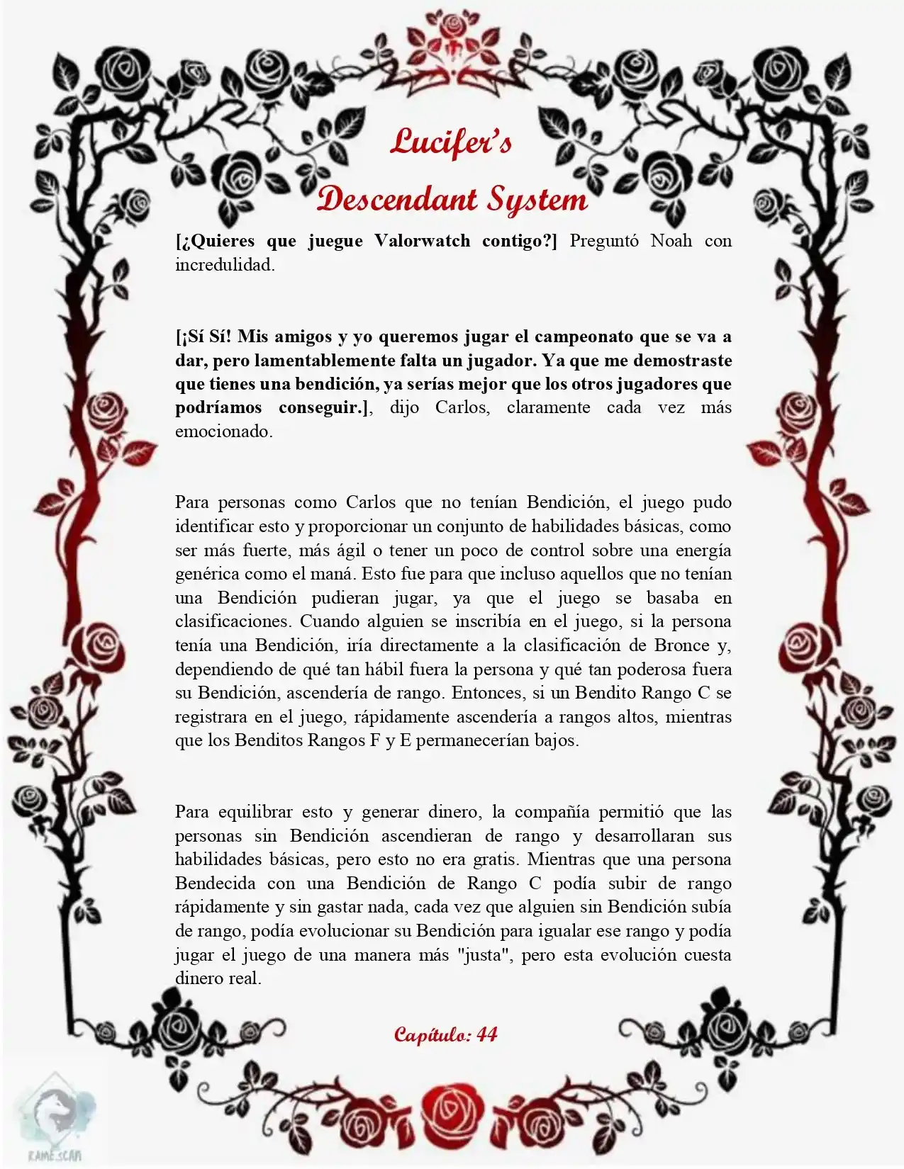 Lucifer's Descendant System (Novela) - Capítulo 44 - Página 2 - LectorTMOo