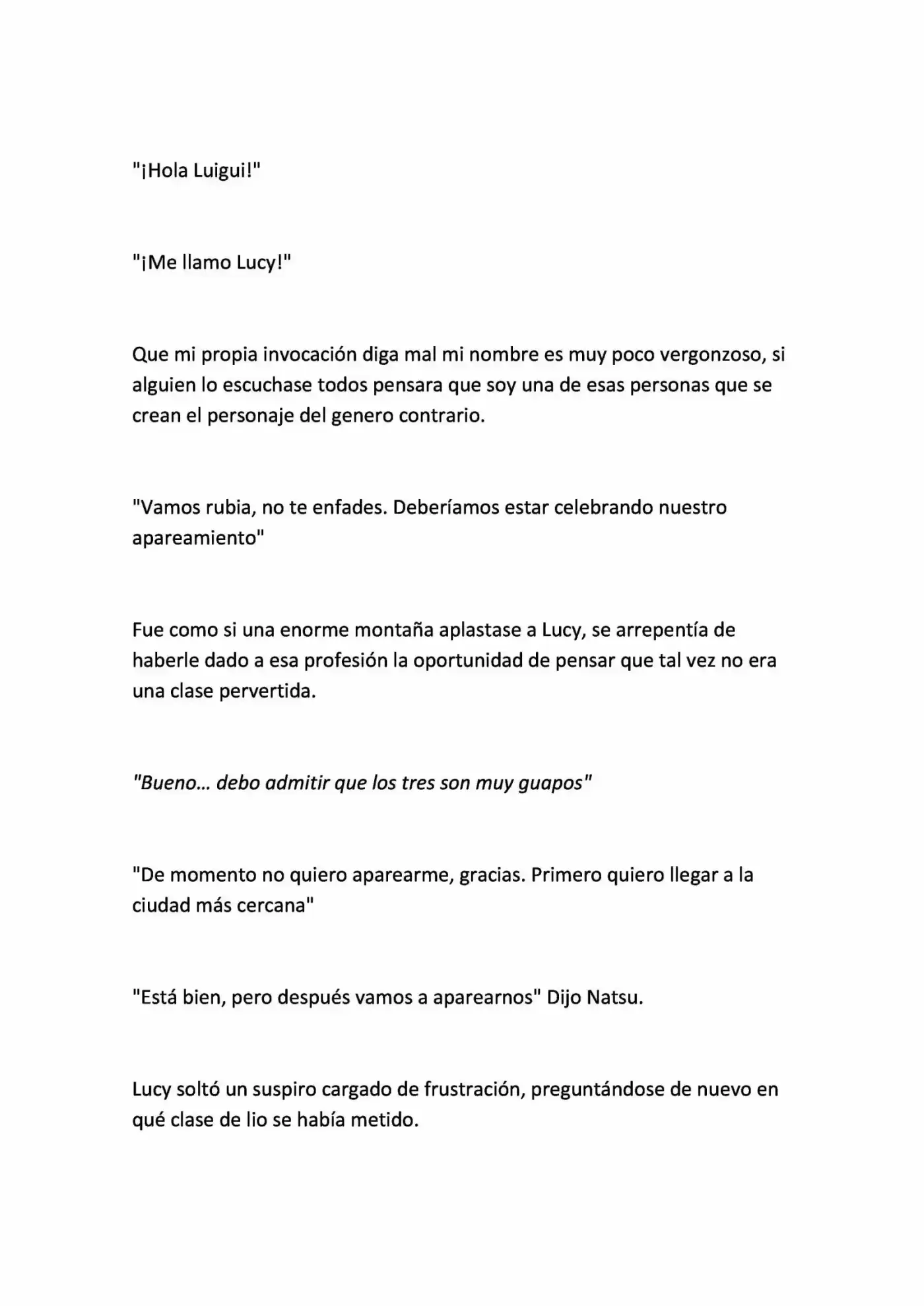 Lucy Heartfilia, La Nueva Gobernante (Un Fanfic De Fairy Tail) (Novela) - Capítulo 1 - Página 27 - LectorTMOo