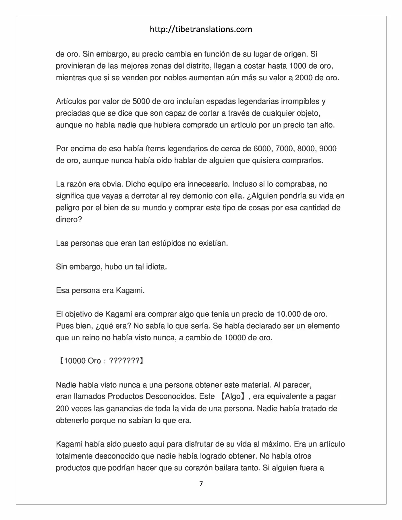 LV999 Villager (Novela) - Capítulo 1.10 - Página 7 - LectorTMOo