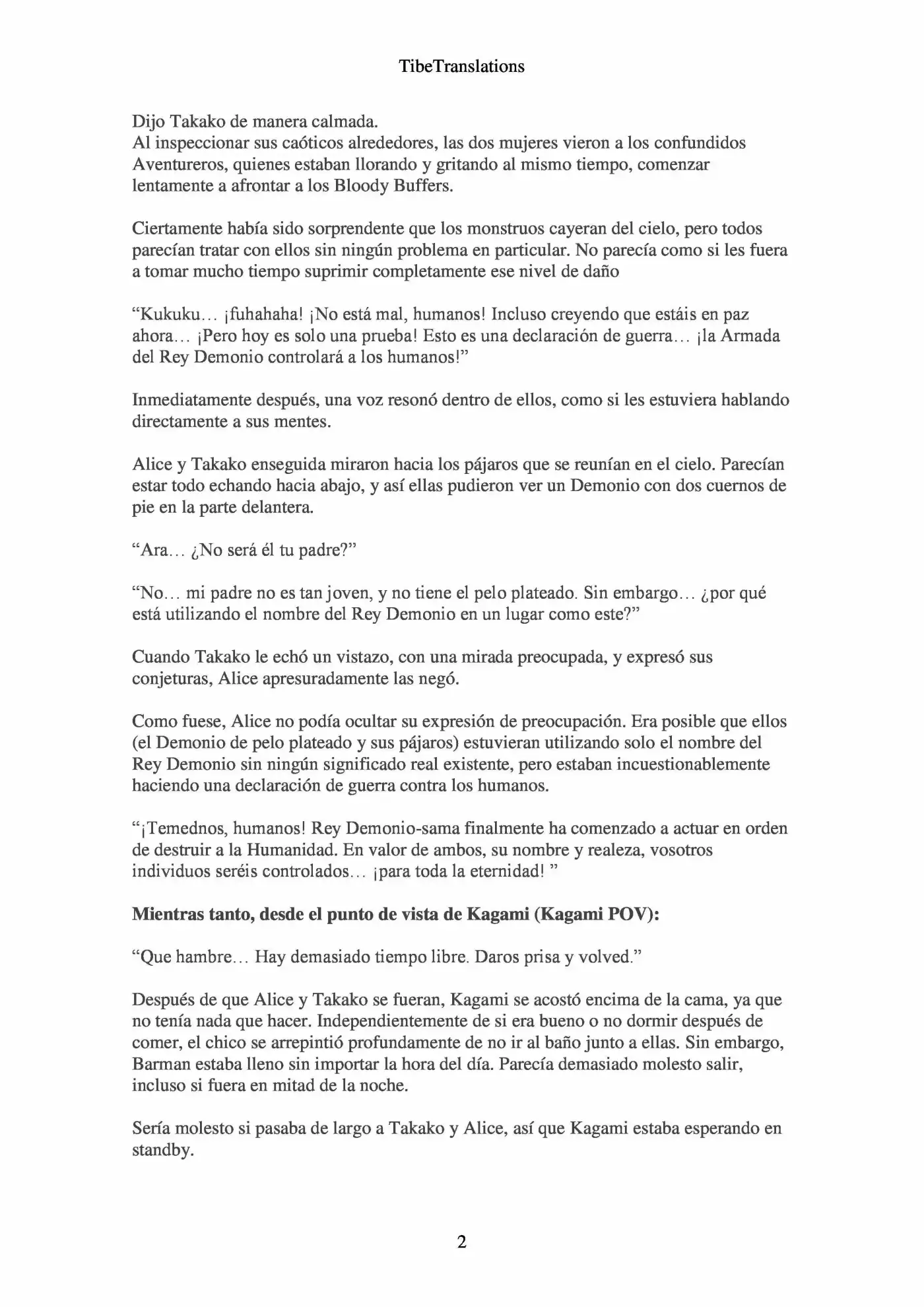 LV999 Villager (Novela) - Capítulo 2.91 - Página 2 - LectorTMOo