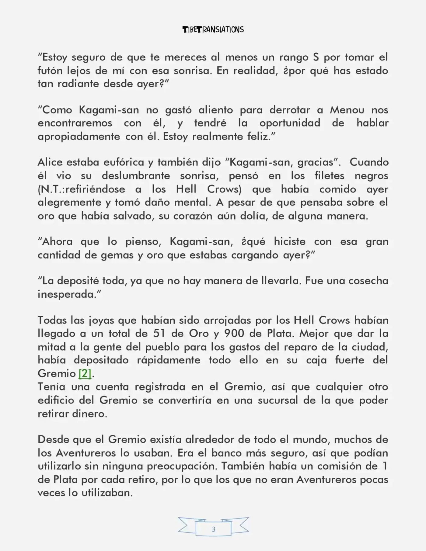 LV999 Villager (Novela) - Capítulo 3.1 - Página 3 - LectorTMOo