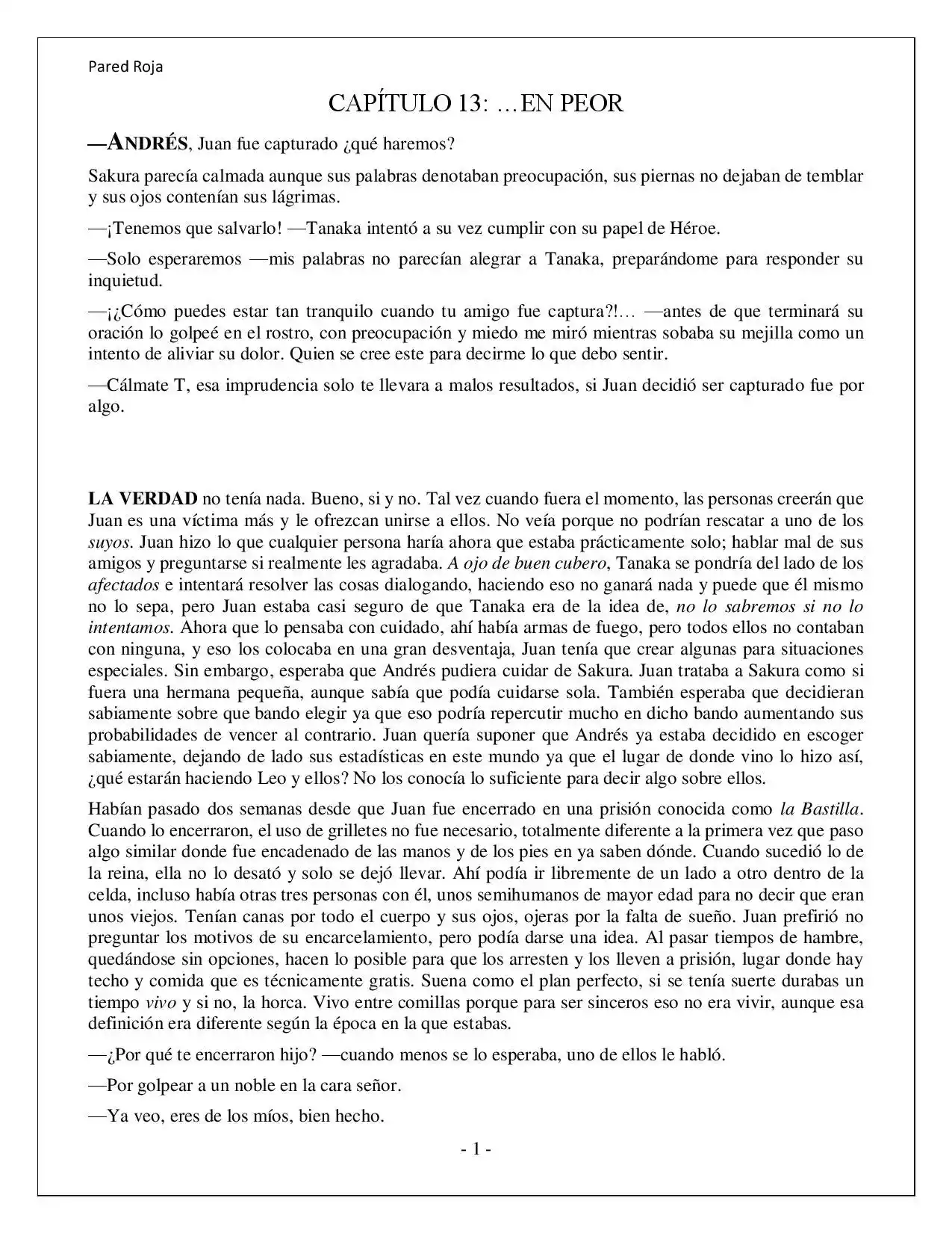 Más Allá Del Mundo (Reescrito) (Novela) - Capítulo 13 - Página 1 - LectorTMOo