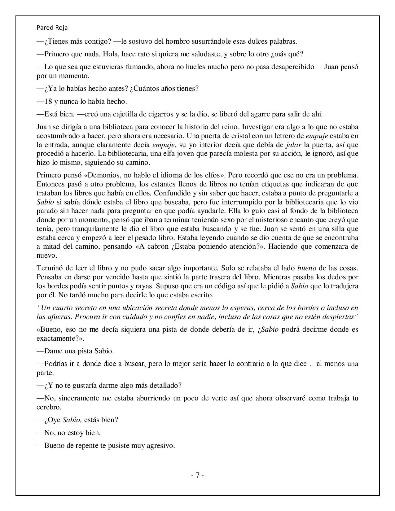 Más Allá Del Mundo (Reescrito) (Novela) - Capítulo 18 - Página 7 - LectorTMOo