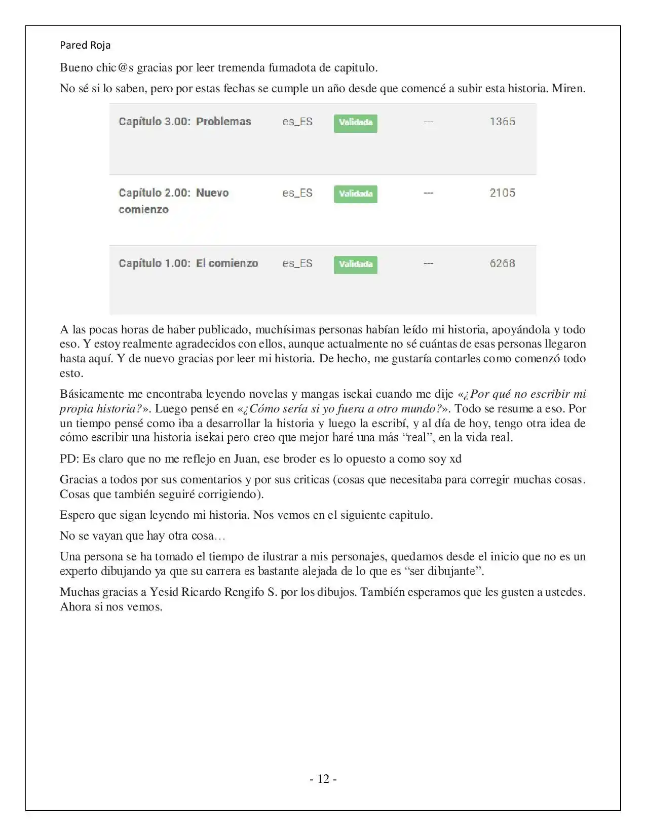 Más Allá Del Mundo (Reescrito) (Novela) - Capítulo 22 - Página 12 - LectorTMOo
