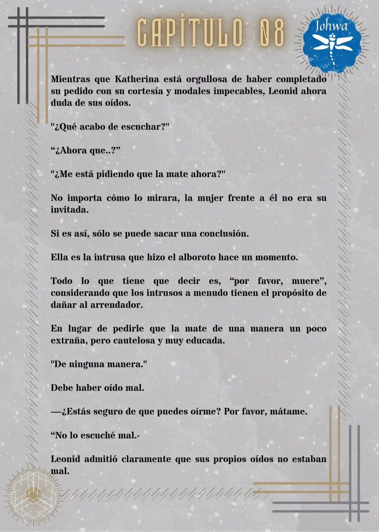 Mátame, Por Favor (Novela) - Capítulo 8 - Página 3 - LectorTMOo