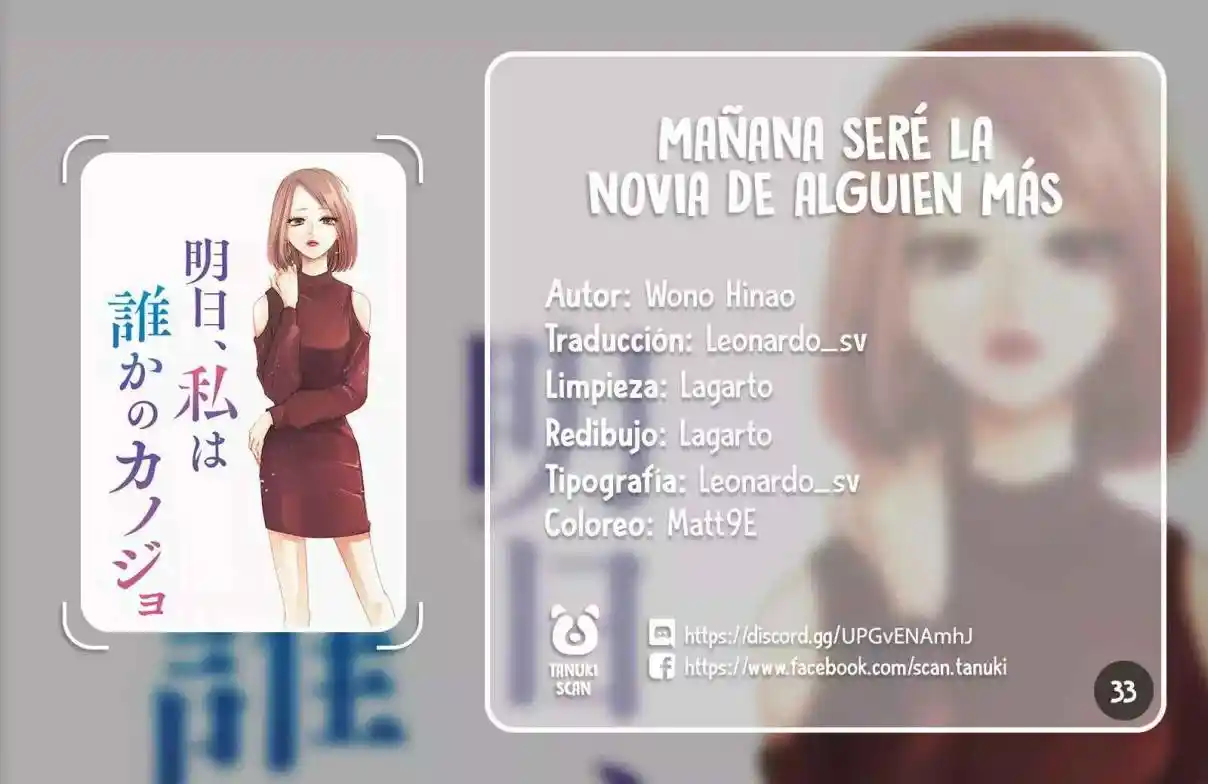 Mañana Seré La Novia De Alguien - Capítulo 33 - Página 1 - LectorTMOo