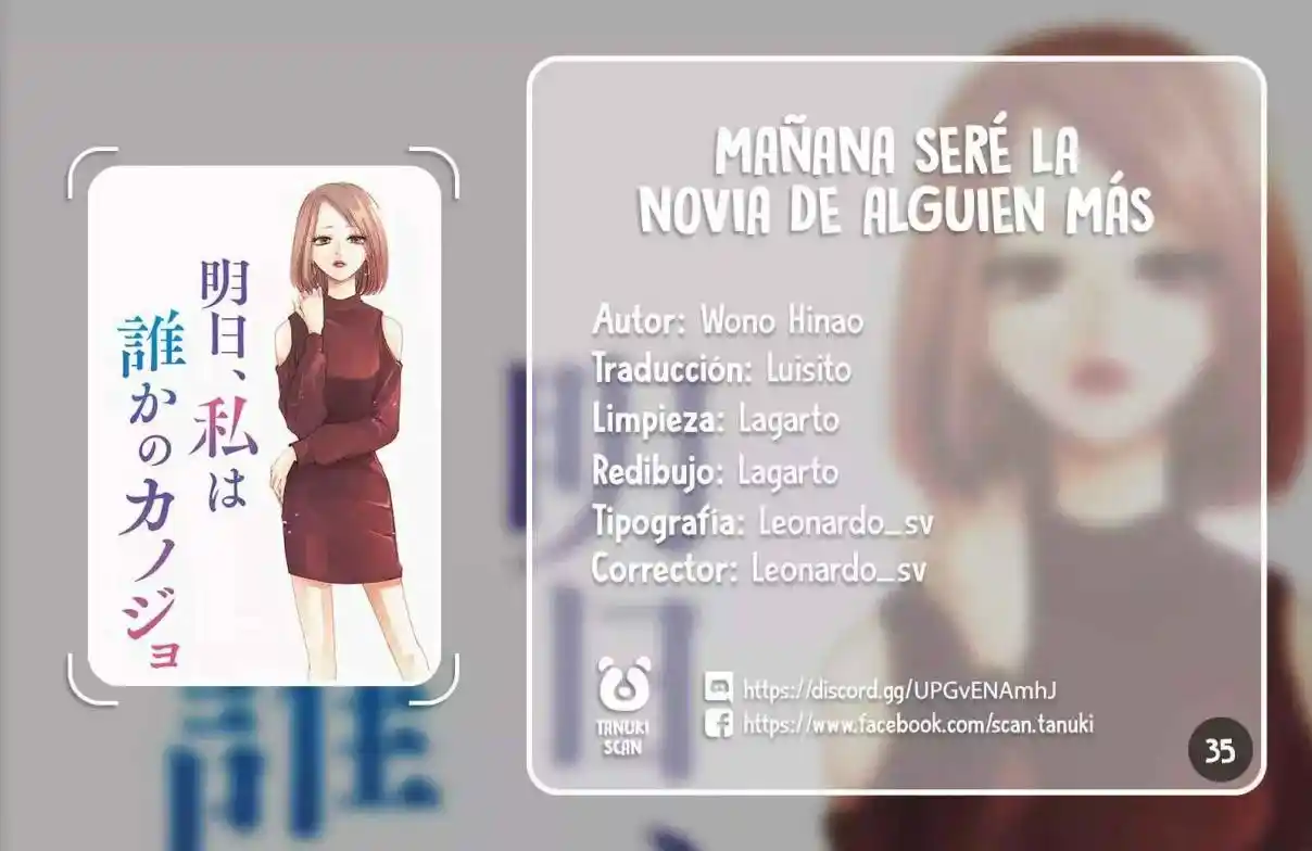 Mañana Seré La Novia De Alguien - Capítulo 35 - Página 1 - LectorTMOo