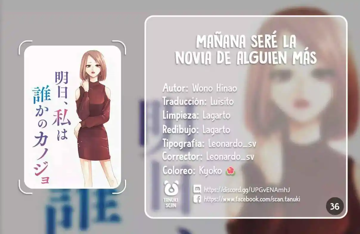 Mañana Seré La Novia De Alguien - Capítulo 36 - Página 1 - LectorTMOo