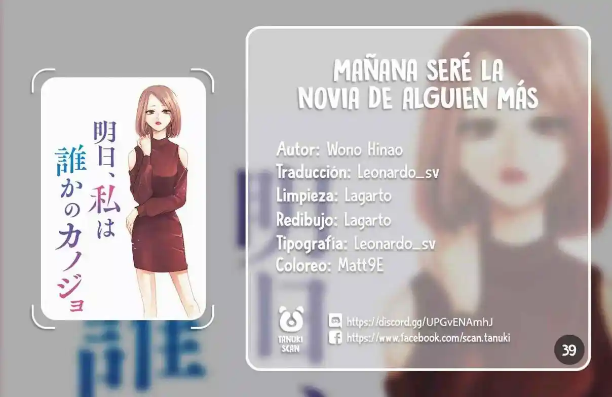 Mañana Seré La Novia De Alguien - Capítulo 39 - Página 1 - LectorTMOo