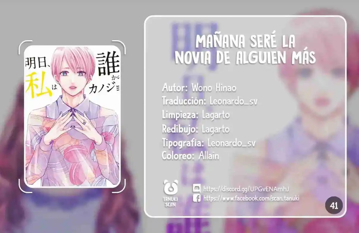 Mañana Seré La Novia De Alguien - Capítulo 41 - Página 1 - LectorTMOo