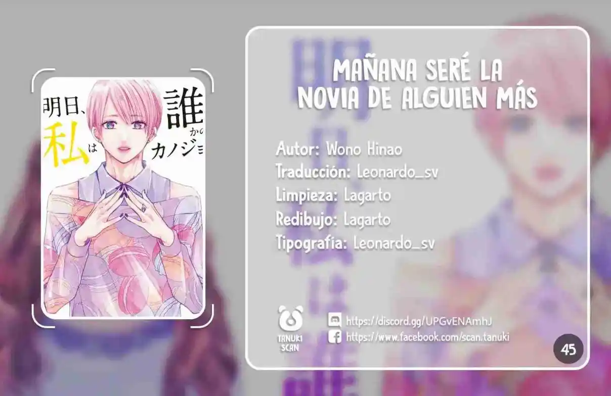 Mañana Seré La Novia De Alguien - Capítulo 45 - Página 1 - LectorTMOo