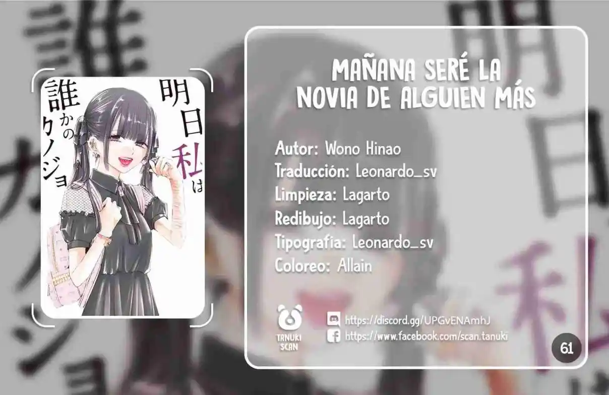 Mañana Seré La Novia De Alguien - Capítulo 61 - Página 1 - LectorTMOo