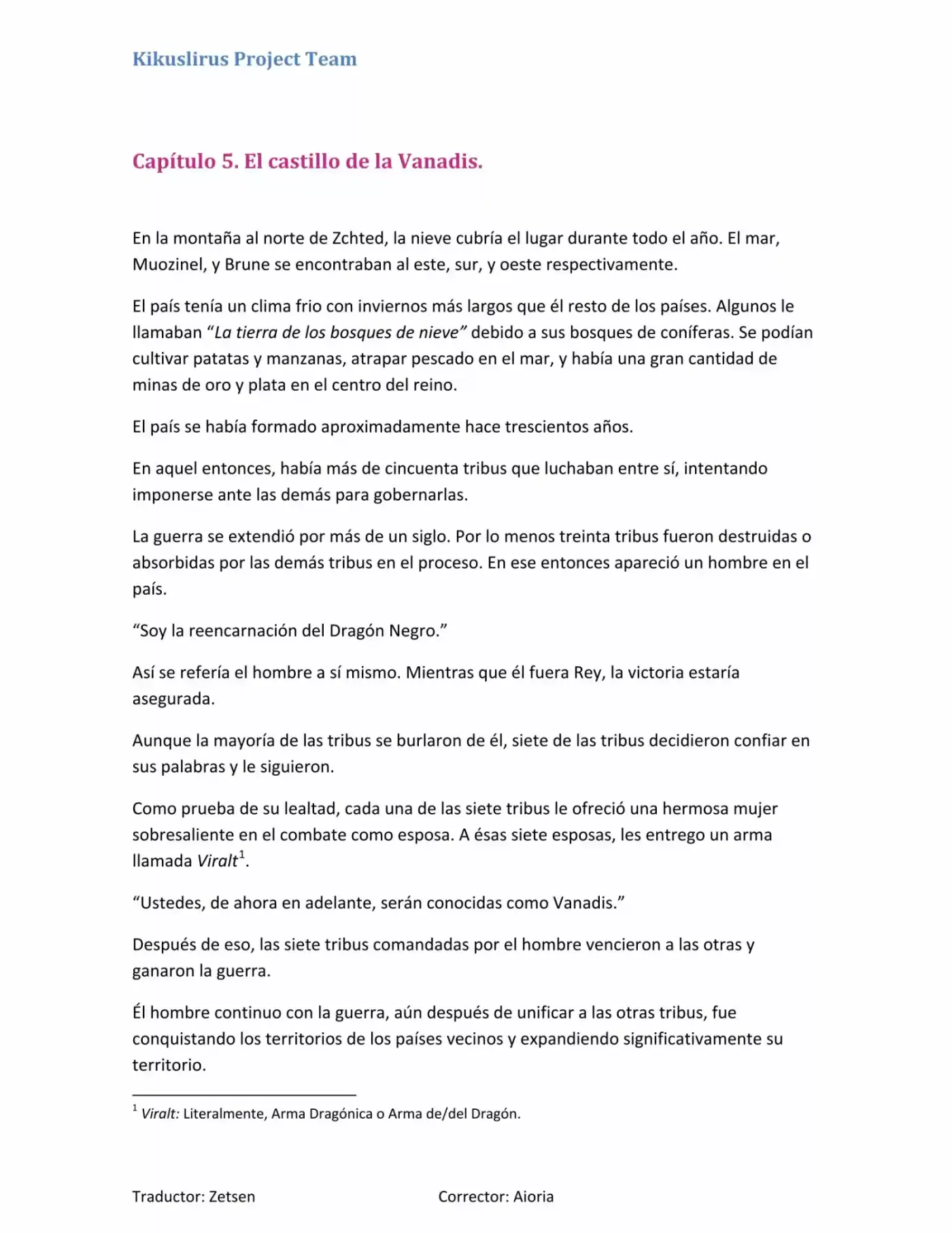 Madan No Ō To Vanadis (Novela) - Capítulo 5 - Página 1 - LectorTMOo