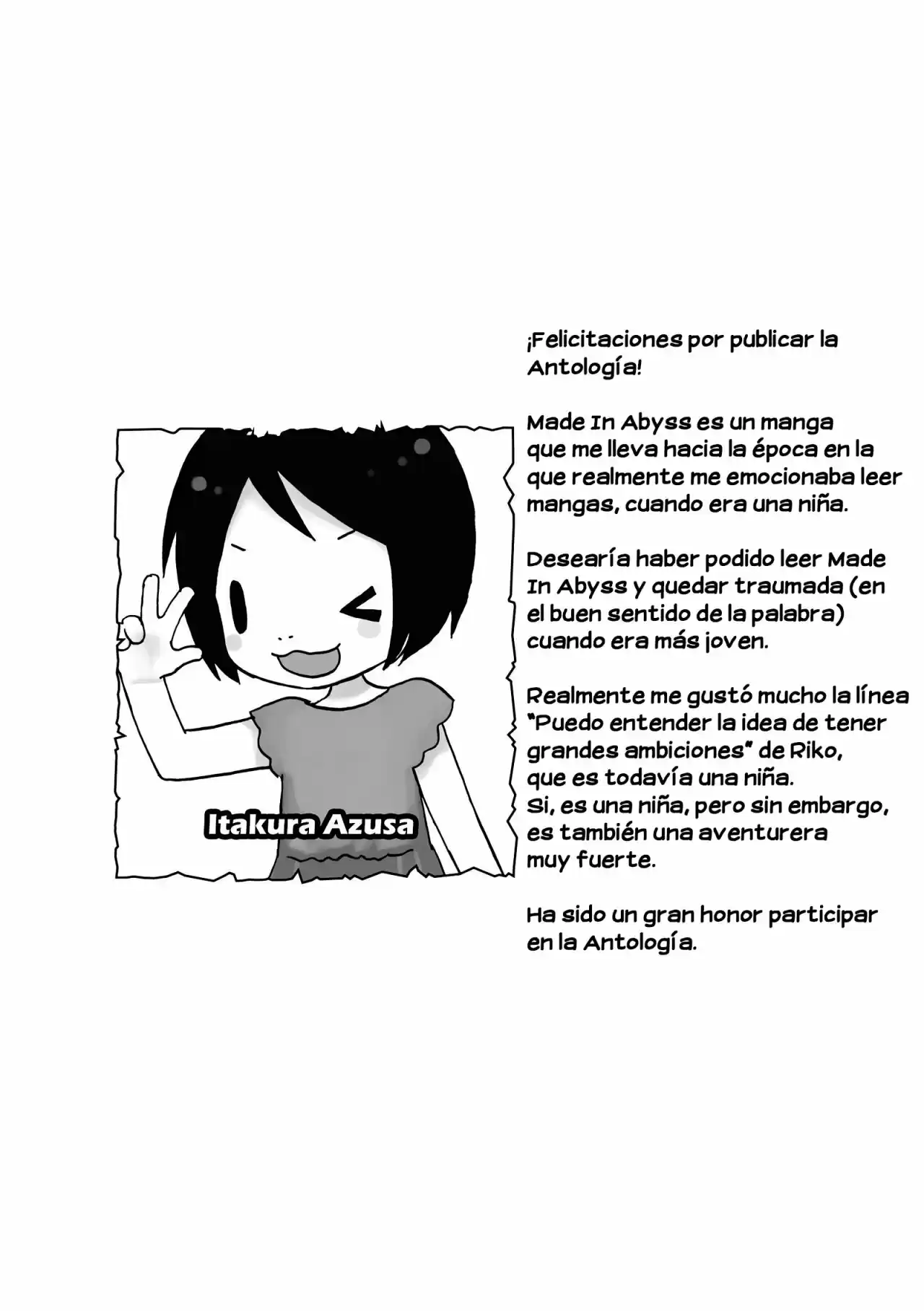 Made In Abyss Official Anthology capítulo 2 página 8