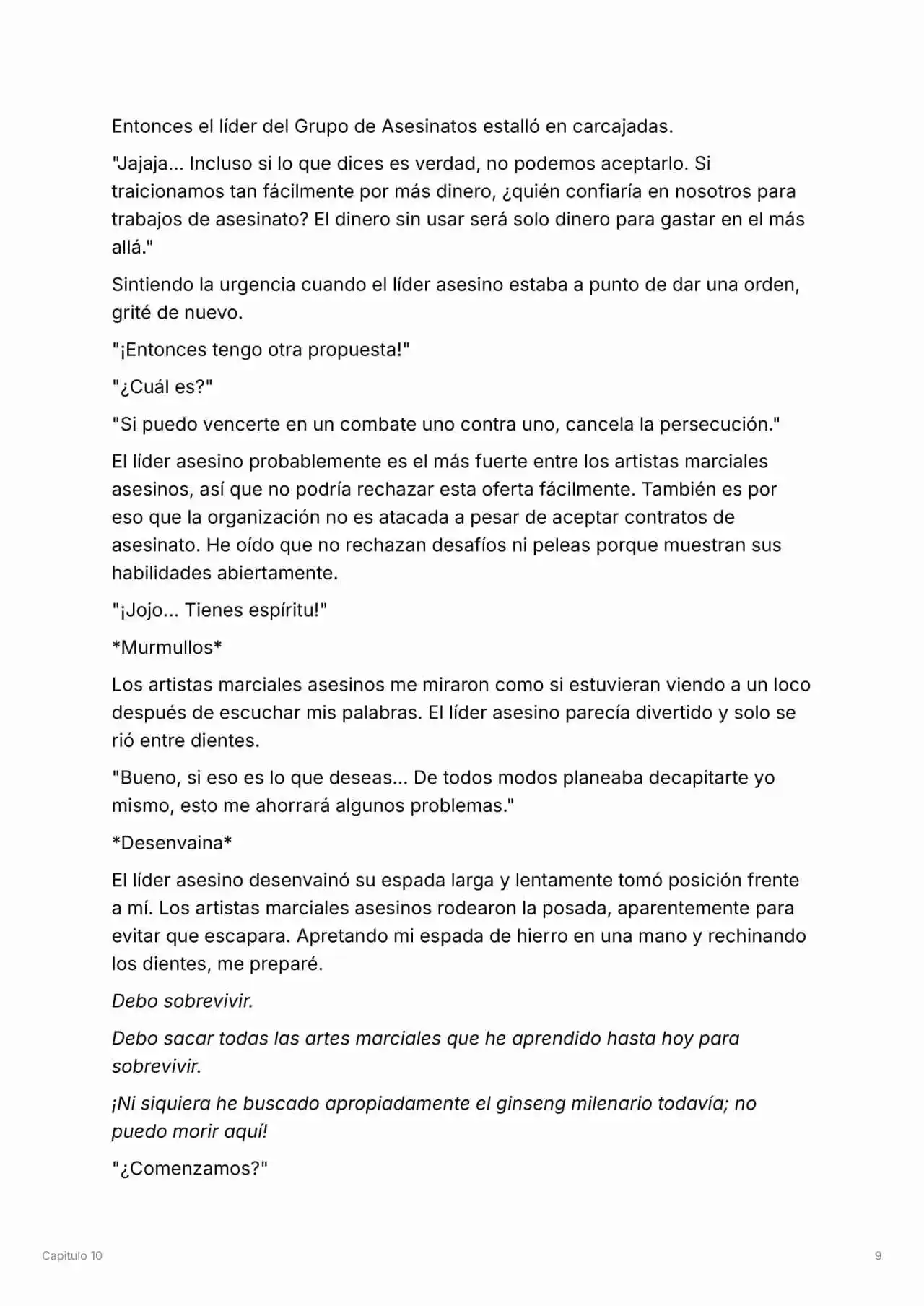 Maestro De La Espada Reencarnado (Novela) - Capítulo 10 - Página 10 - LectorTMOo