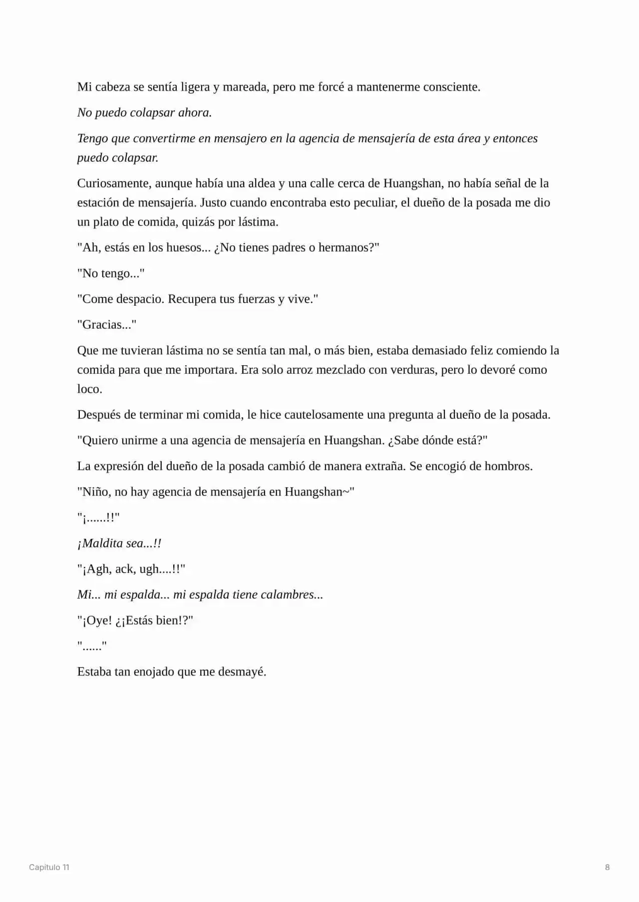 Maestro De La Espada Reencarnado (Novela) - Capítulo 11 - Página 9 - LectorTMOo