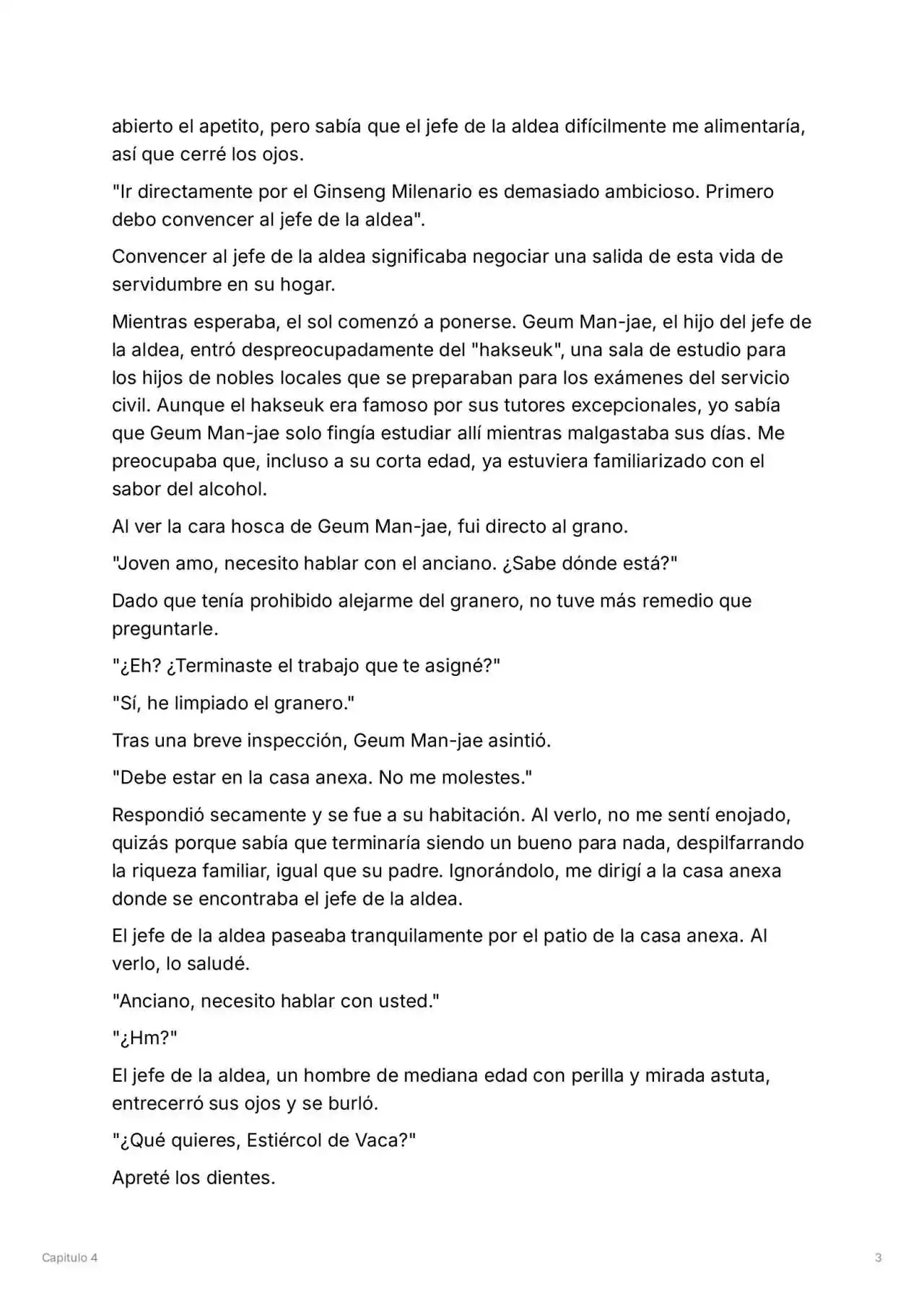 Maestro De La Espada Reencarnado (Novela) - Capítulo 4 - Página 4 - LectorTMOo