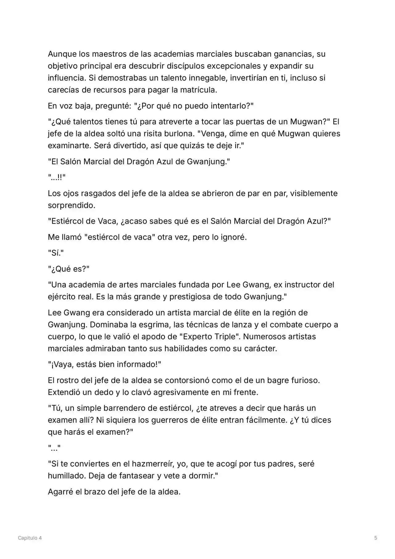 Maestro De La Espada Reencarnado (Novela) - Capítulo 4 - Página 6 - LectorTMOo