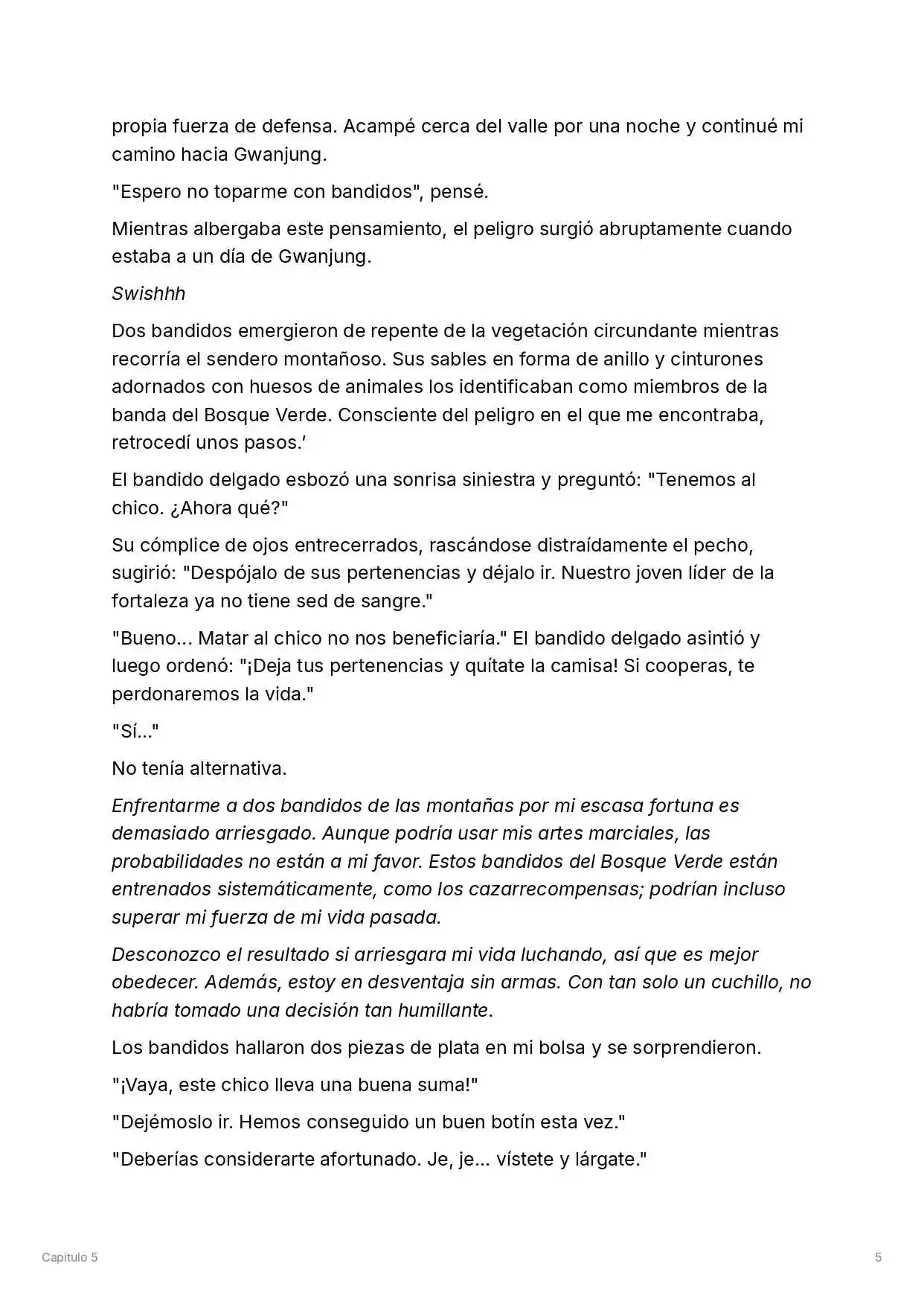 Maestro De La Espada Reencarnado (Novela) - Capítulo 5 - Página 6 - LectorTMOo