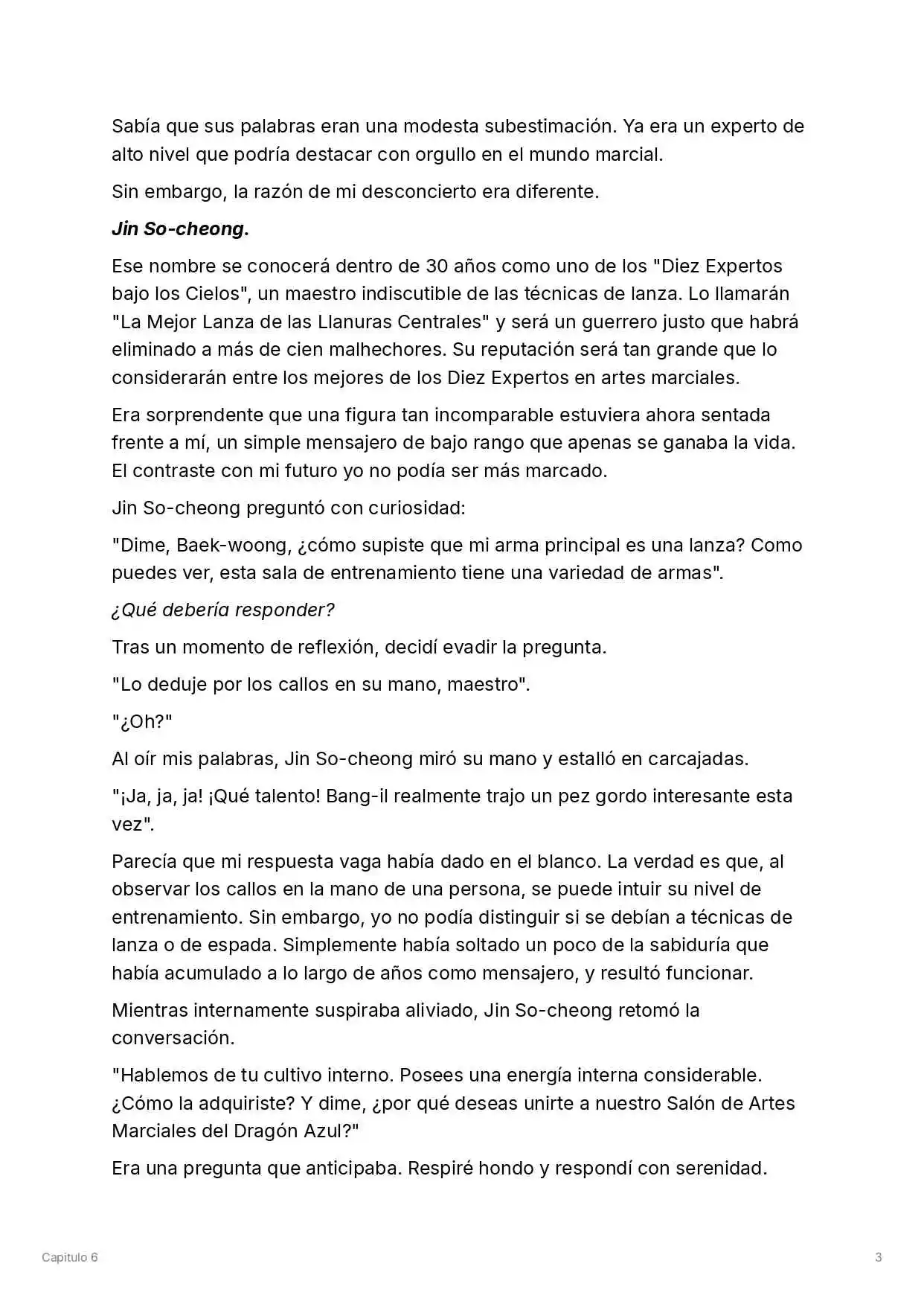 Maestro De La Espada Reencarnado (Novela) - Capítulo 6 - Página 4 - LectorTMOo