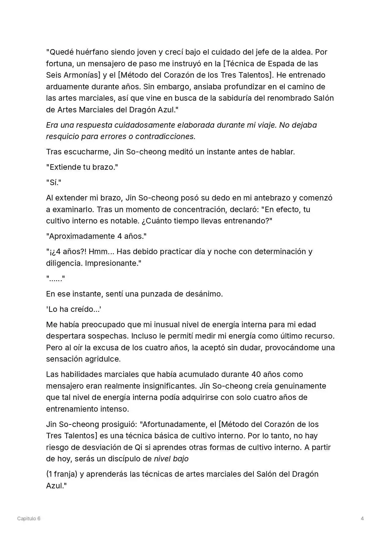 Maestro De La Espada Reencarnado (Novela) - Capítulo 6 - Página 5 - LectorTMOo