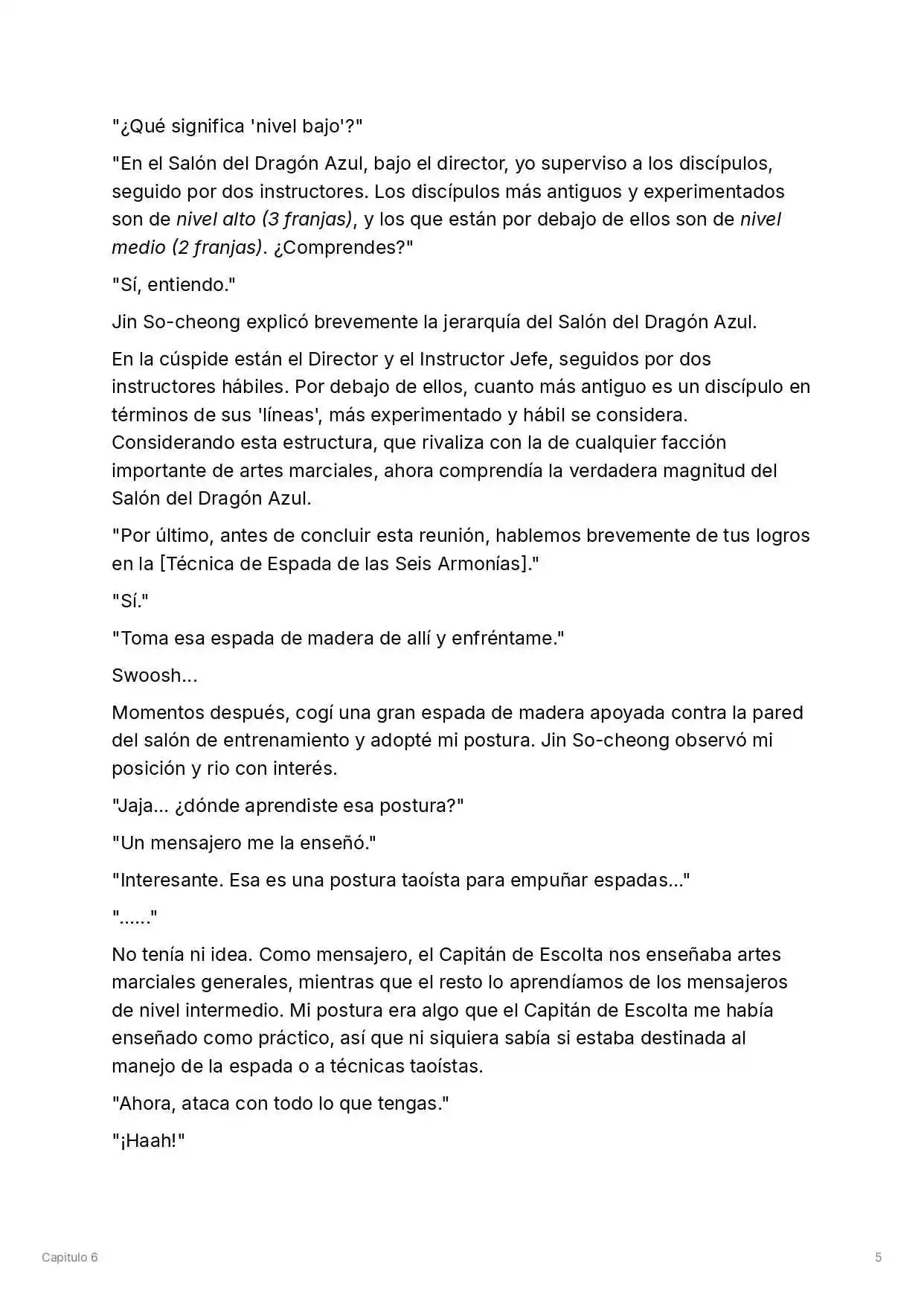 Maestro De La Espada Reencarnado (Novela) - Capítulo 6 - Página 6 - LectorTMOo