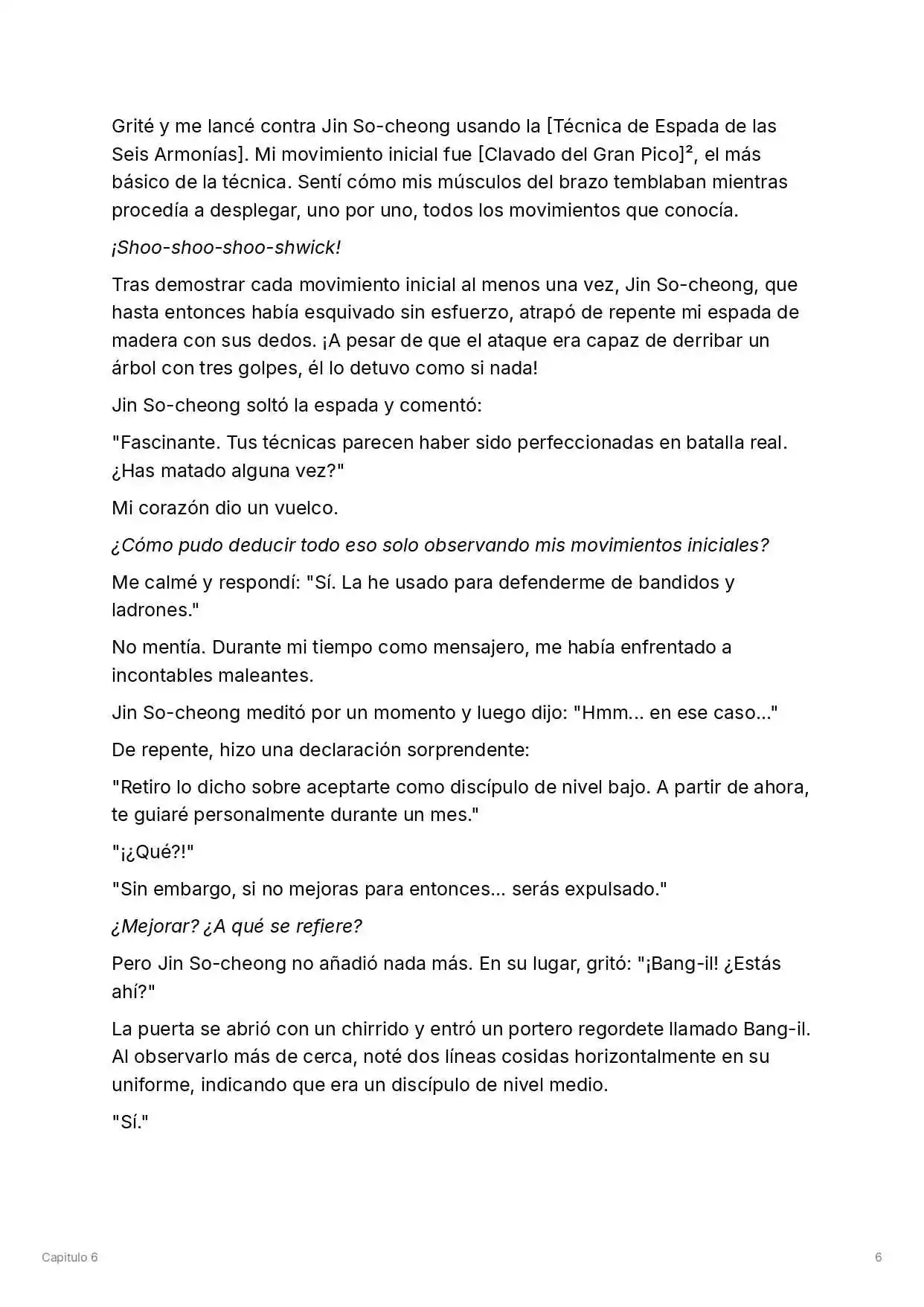 Maestro De La Espada Reencarnado (Novela) - Capítulo 6 - Página 7 - LectorTMOo