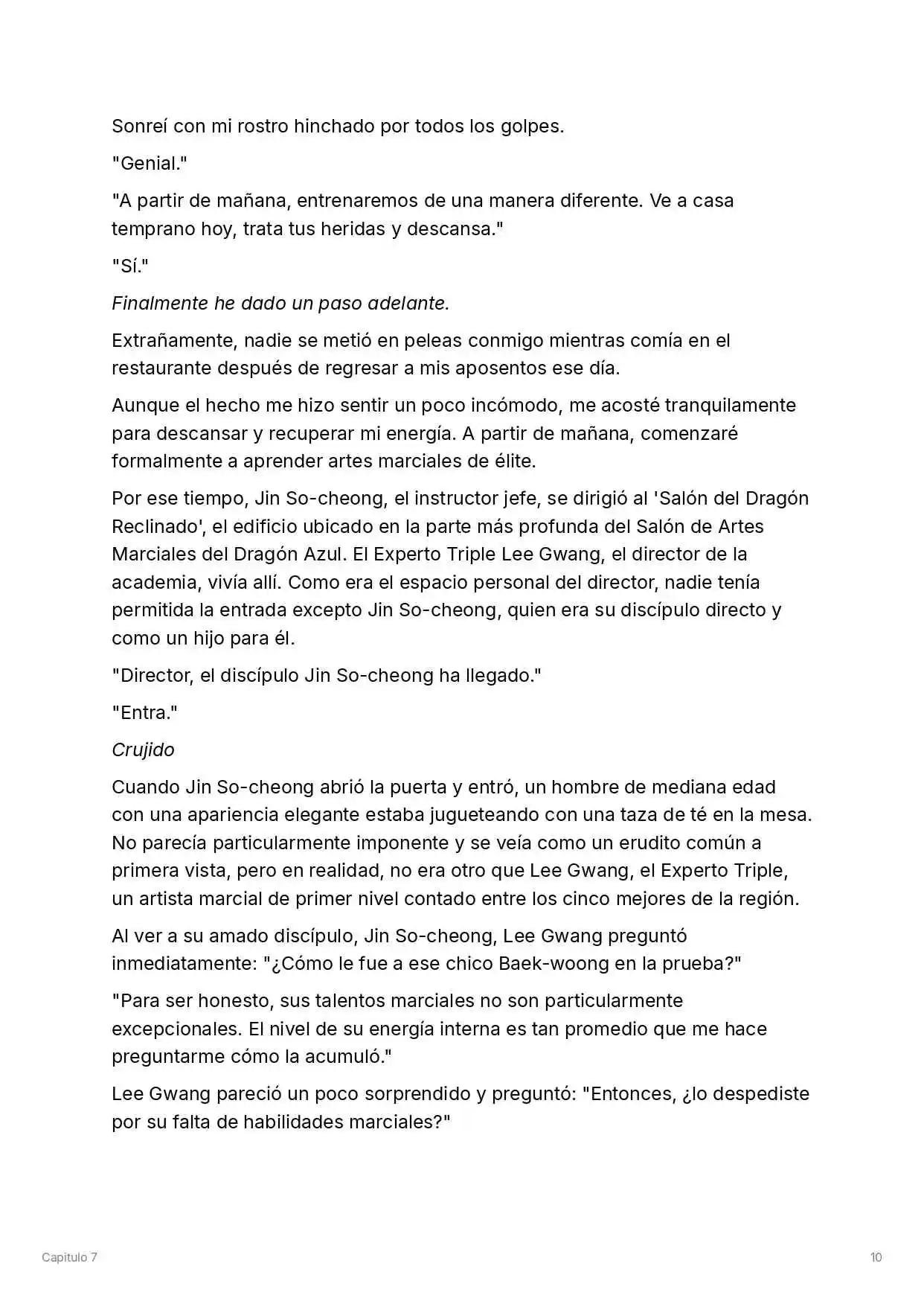 Maestro De La Espada Reencarnado (Novela) - Capítulo 7 - Página 11 - LectorTMOo