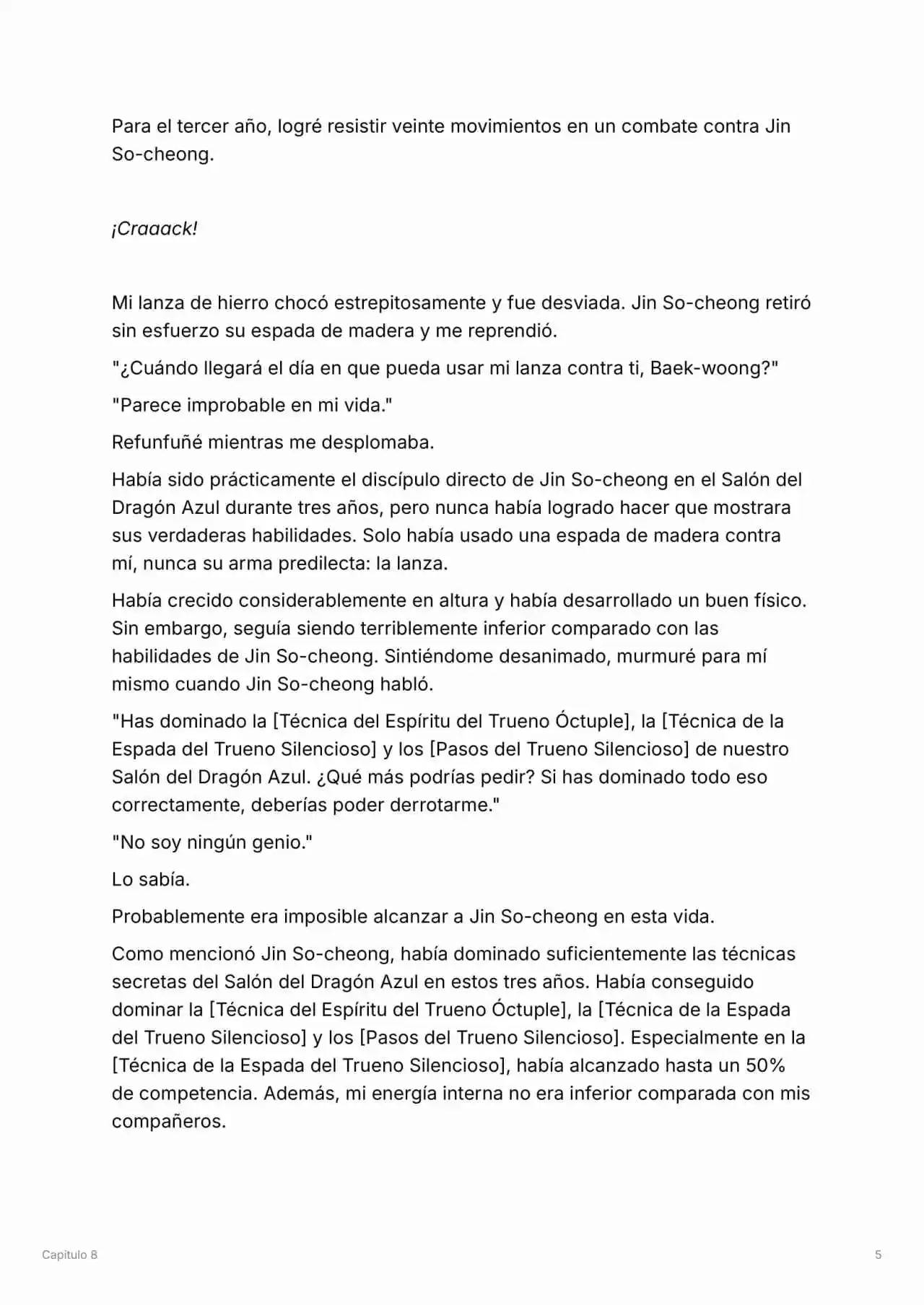 Maestro De La Espada Reencarnado (Novela) - Capítulo 8 - Página 6 - LectorTMOo