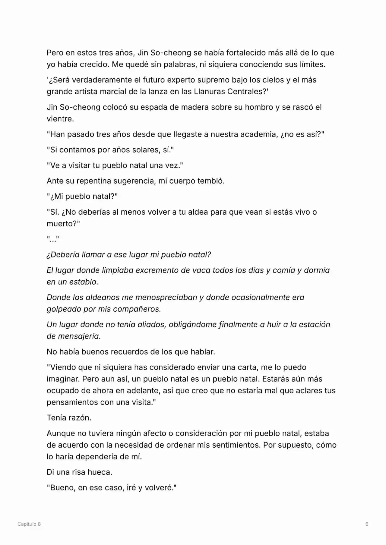 Maestro De La Espada Reencarnado (Novela) - Capítulo 8 - Página 7 - LectorTMOo