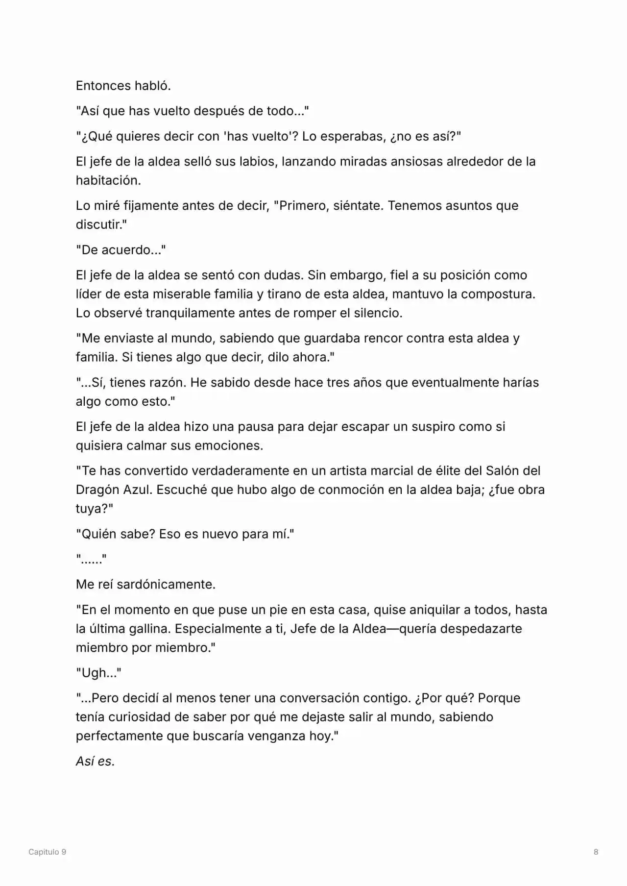 Maestro De La Espada Reencarnado (Novela) - Capítulo 9 - Página 9 - LectorTMOo