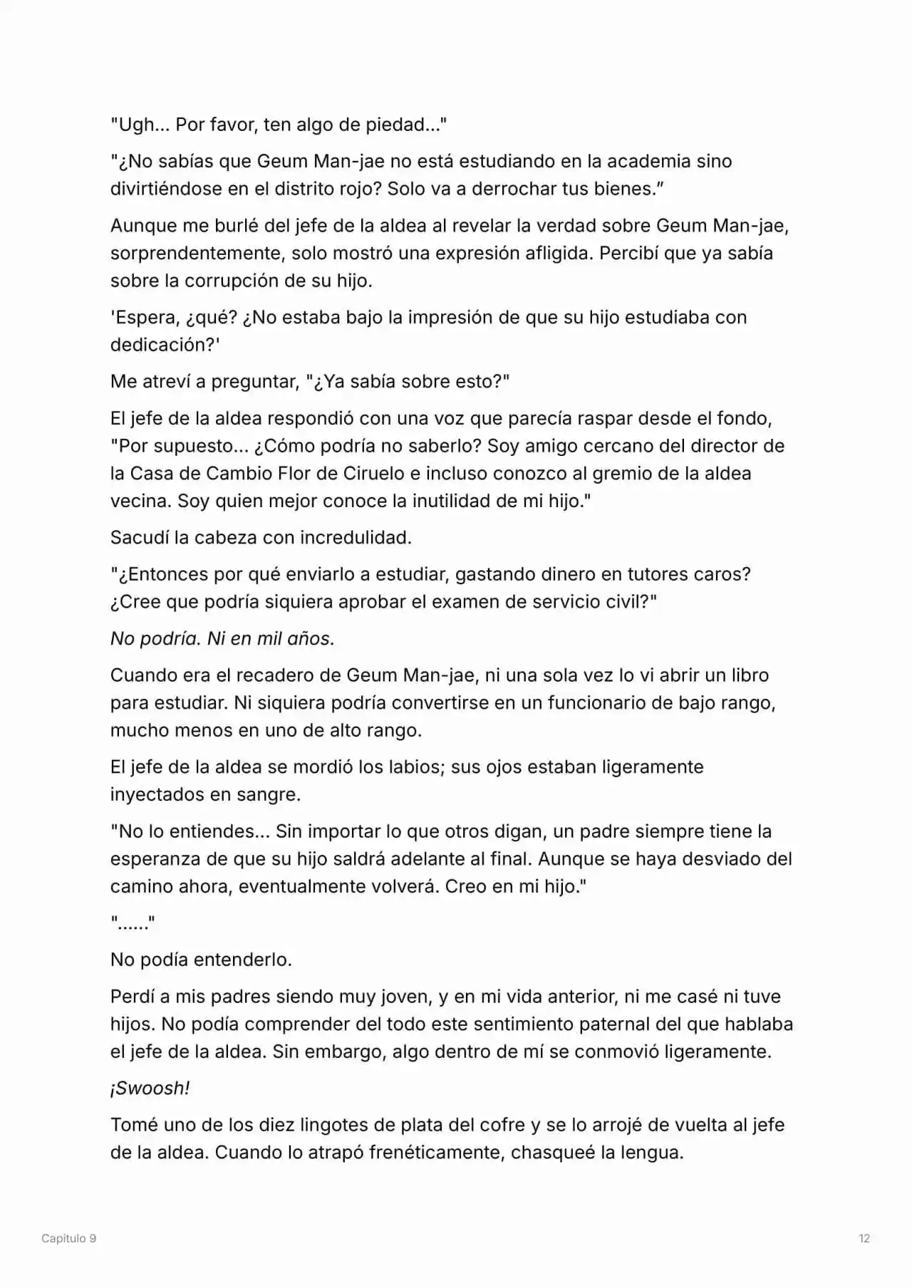 Maestro De La Espada Reencarnado (Novela) - Capítulo 9 - Página 13 - LectorTMOo