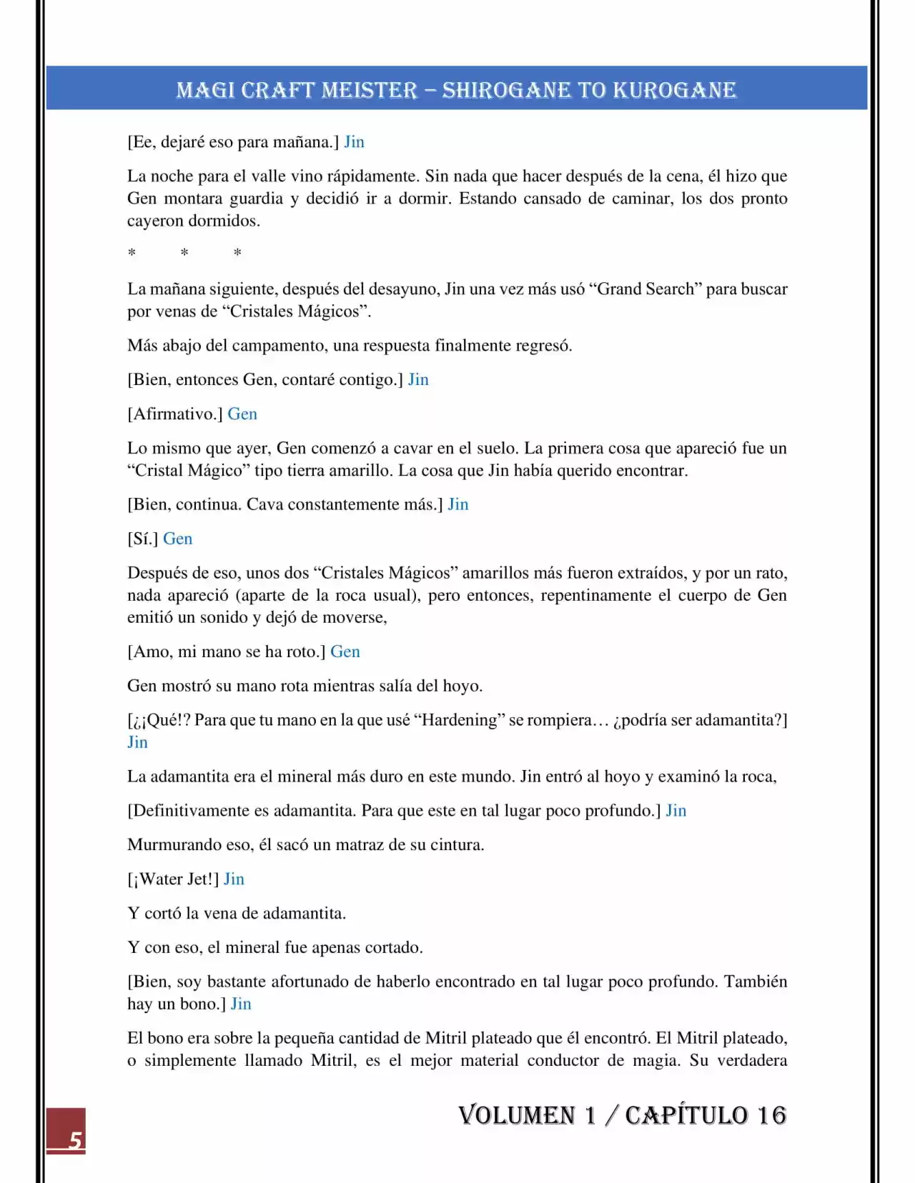 Magi Craft Meister - Capítulo 16 - Página 5 - LectorTMOo
