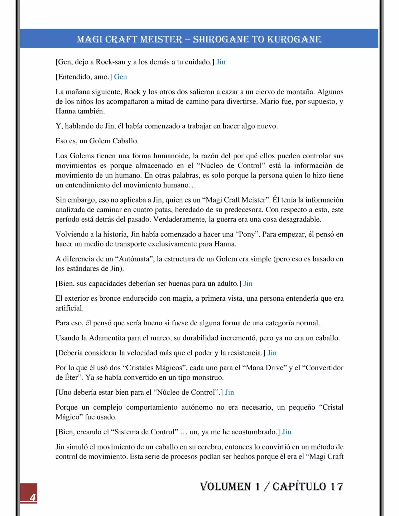 Magi Craft Meister - Capítulo 17 - Página 4 - LectorTMOo