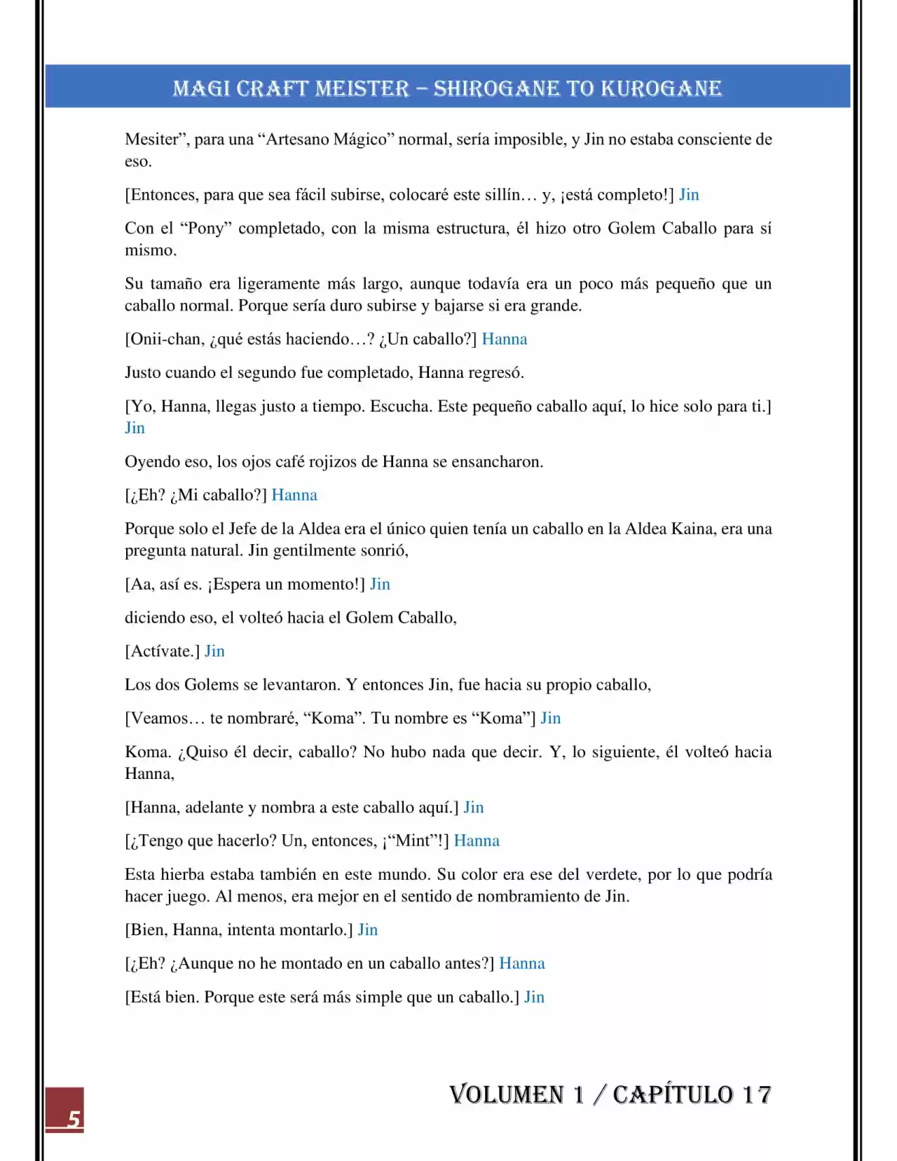 Magi Craft Meister - Capítulo 17 - Página 5 - LectorTMOo