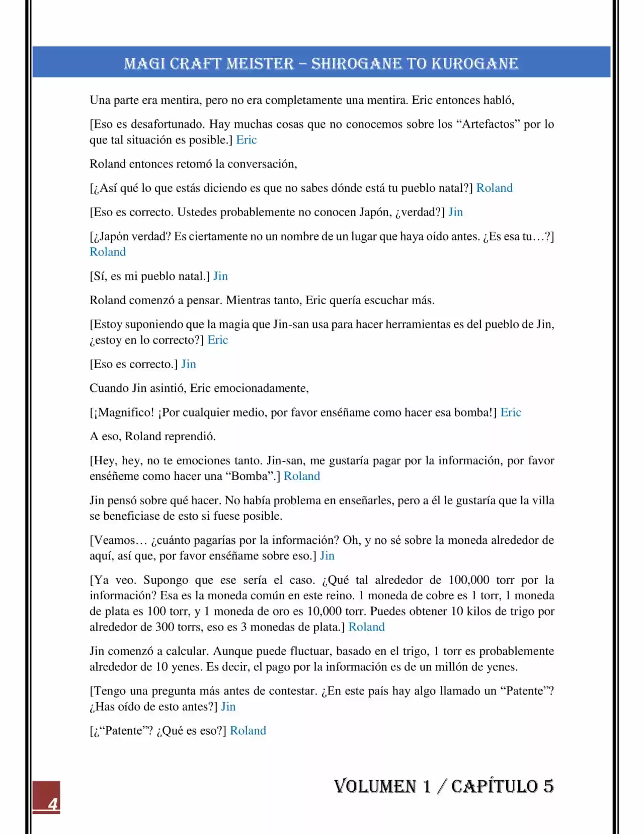Magi Craft Meister - Capítulo 5 - Página 4 - LectorTMOo