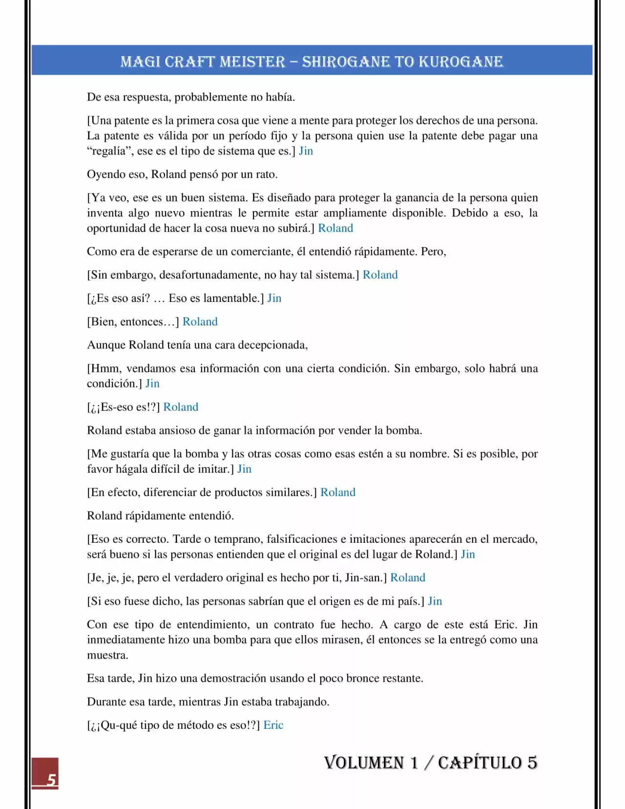 Magi Craft Meister - Capítulo 5 - Página 5 - LectorTMOo