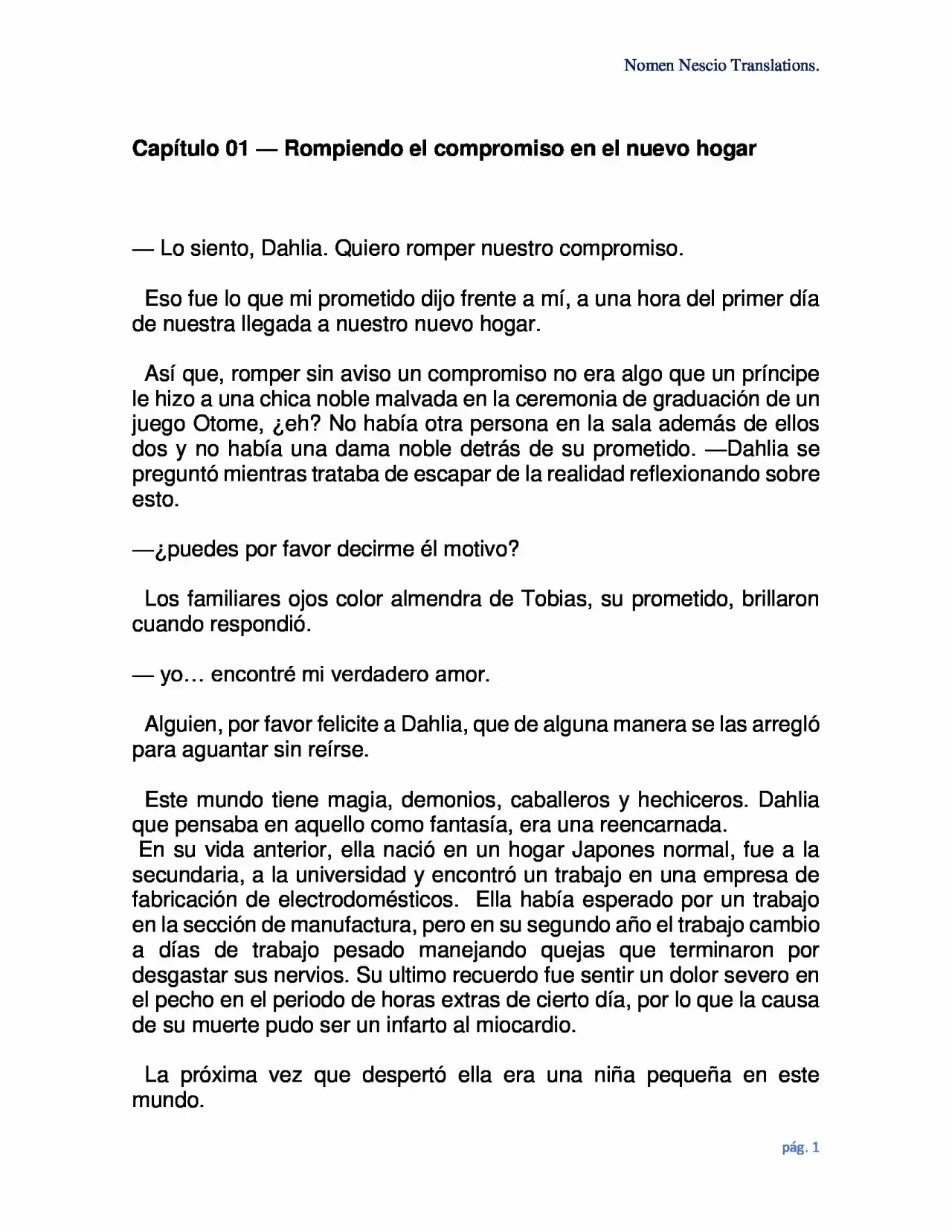 Magic Artisan Dahliya Won't Hang Her Head ~A Free Craftsman Life From Now Onn Life ~ - Capítulo 1 - Página 1 - LectorTMOo
