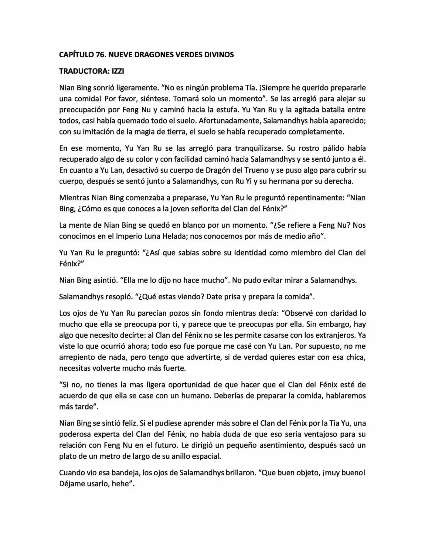Magic Chef Of Ice And Fire (Novela) (Novela) - Capítulo 76 - Página 1 - LectorTMOo