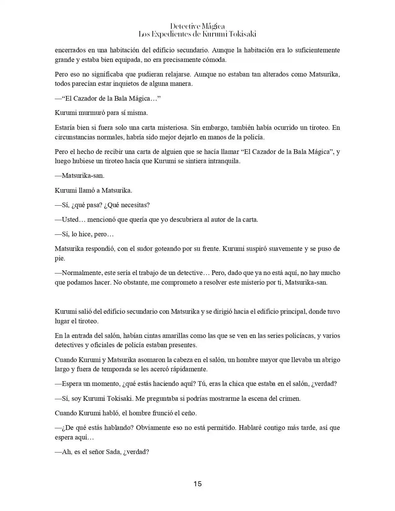 Magic Detective - Kurumi Tokisaki Case File's (Novela) - Capítulo 1 - Página 19 - LectorTMOo