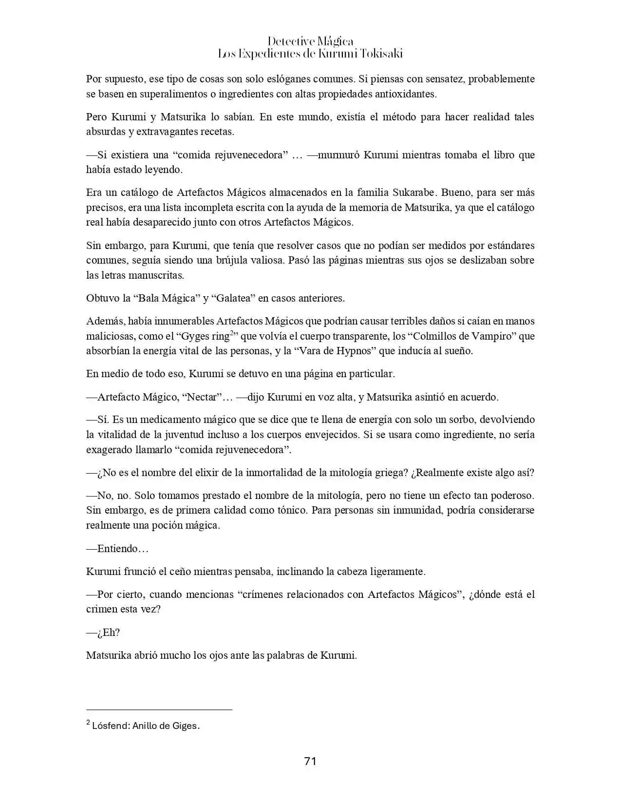 Magic Detective - Kurumi Tokisaki Case File's (Novela) - Capítulo 3 - Página 8 - LectorTMOo